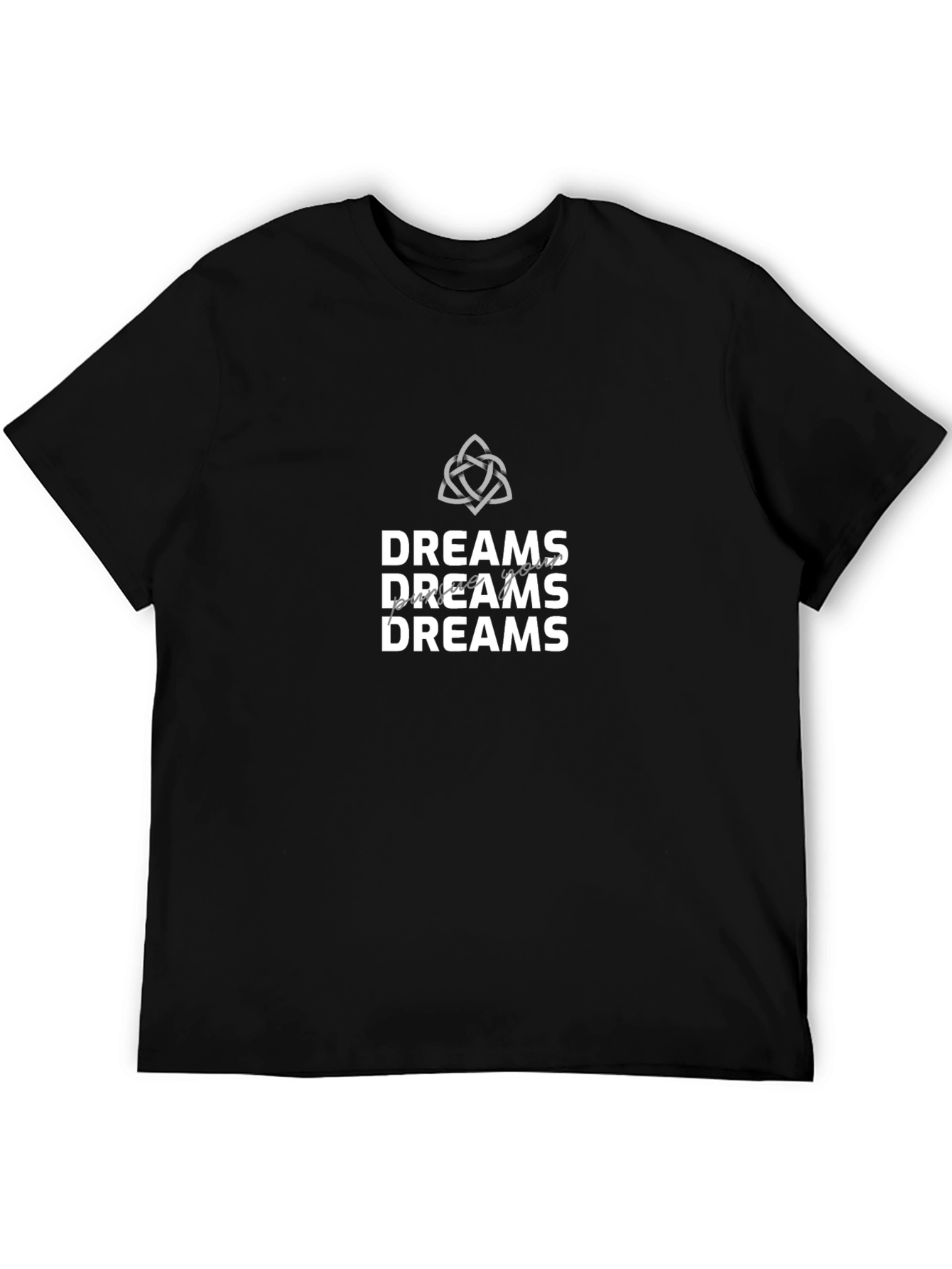 Dreams Graphic Tee - Stylish Black Cotton T-Shirt