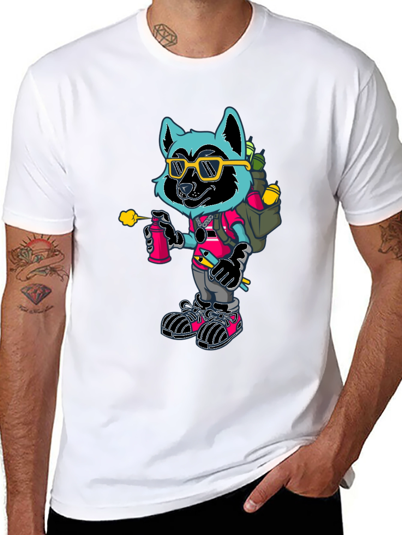 Cool Raccoon Graphic Tee