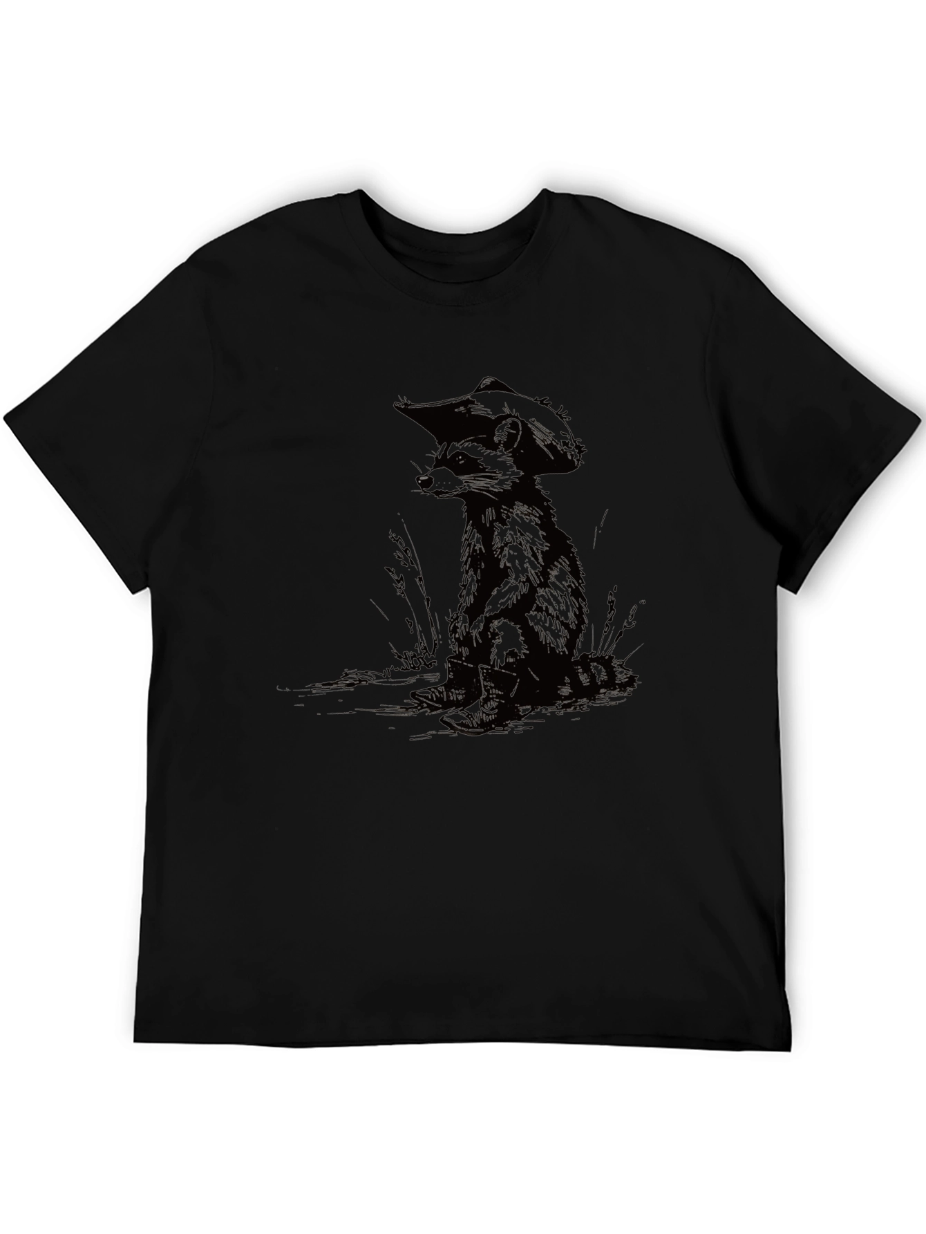 Raccoon Cowboy Graphic Tee - Cool Casual Style