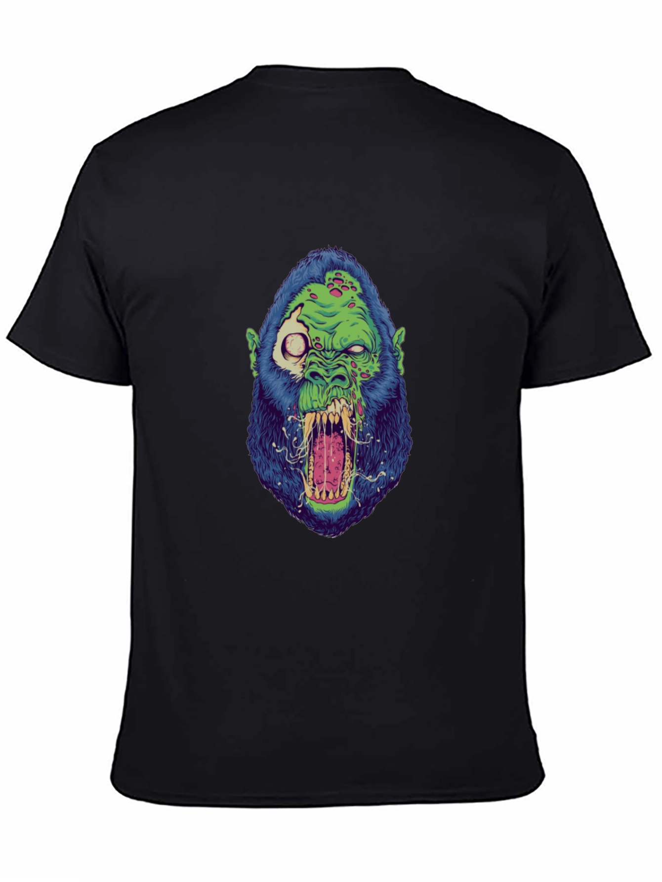 Zombie Gorilla Graphic Tee - Black