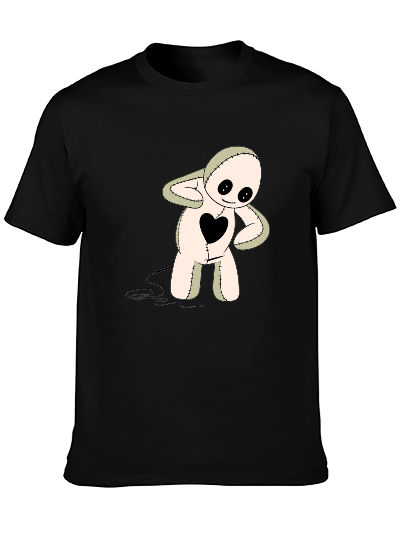 Heart Patch Voodoo Doll Graphic Tee
