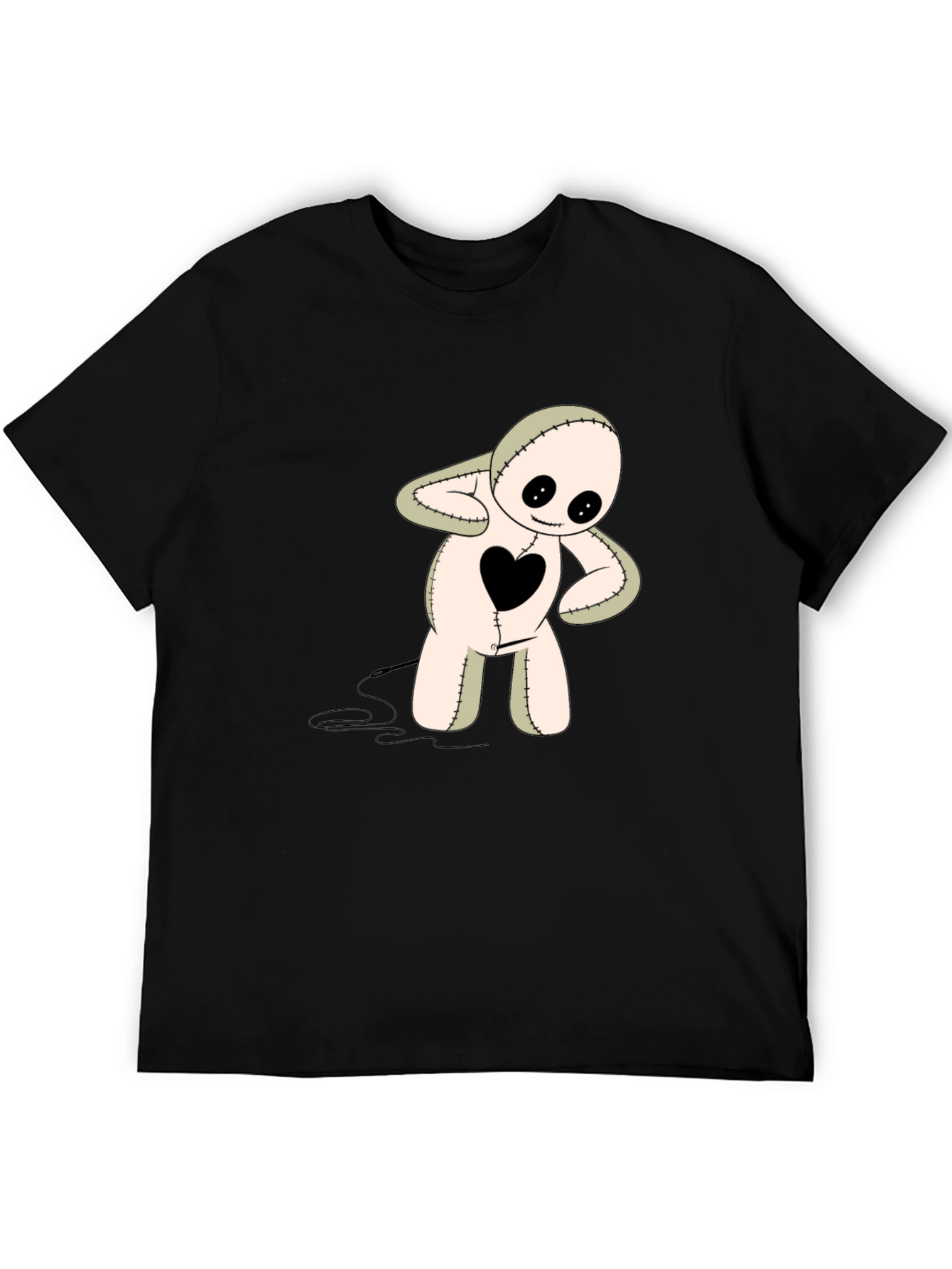 Heart Patch Voodoo Doll Graphic Tee
