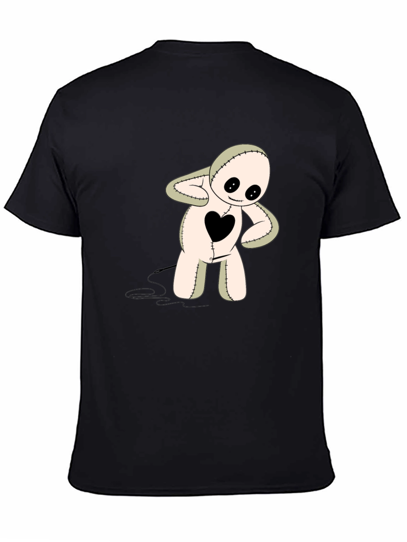 Heart Patch Voodoo Doll Graphic Tee