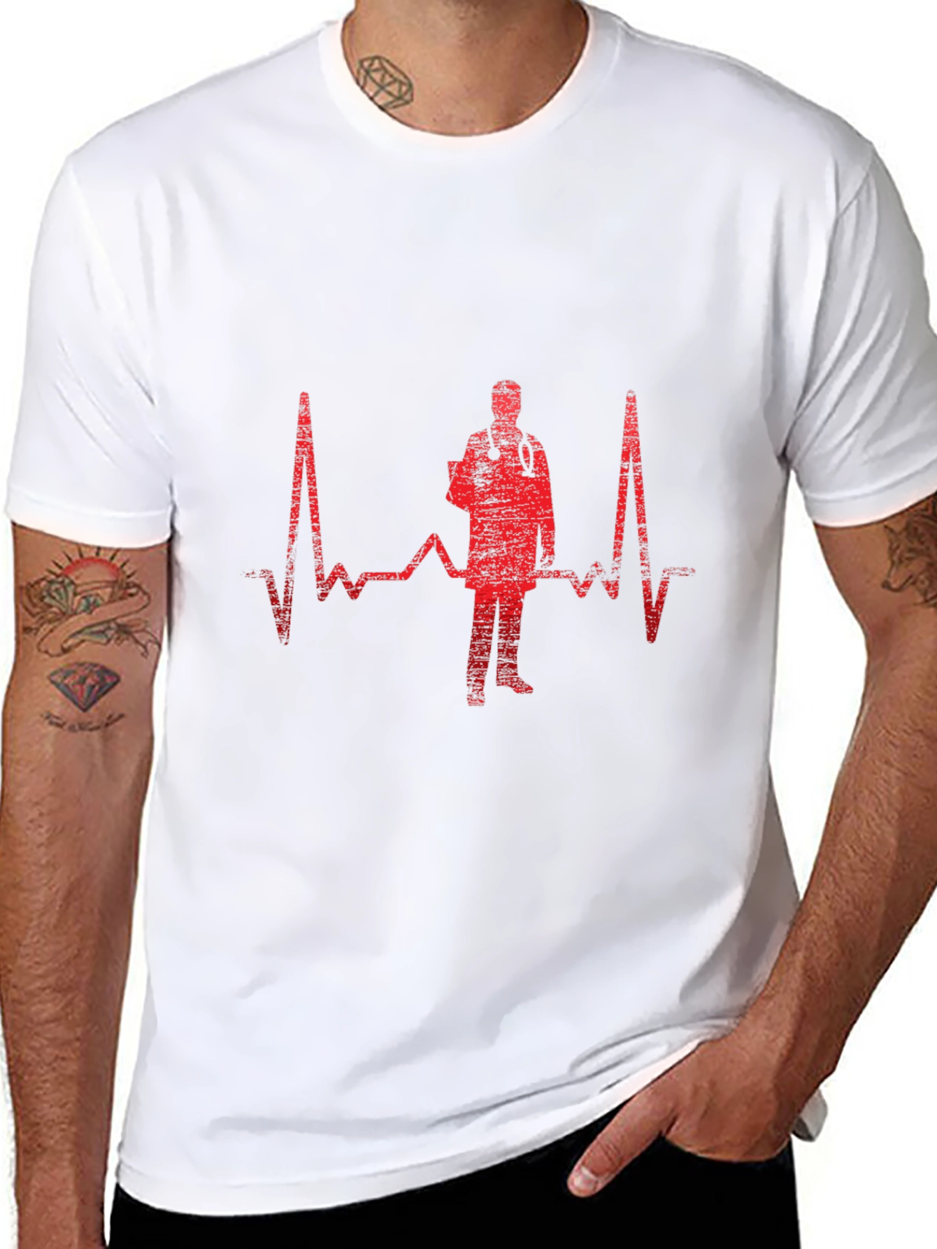 Doctor Heartbeat T-Shirt - Medical Professional Tee