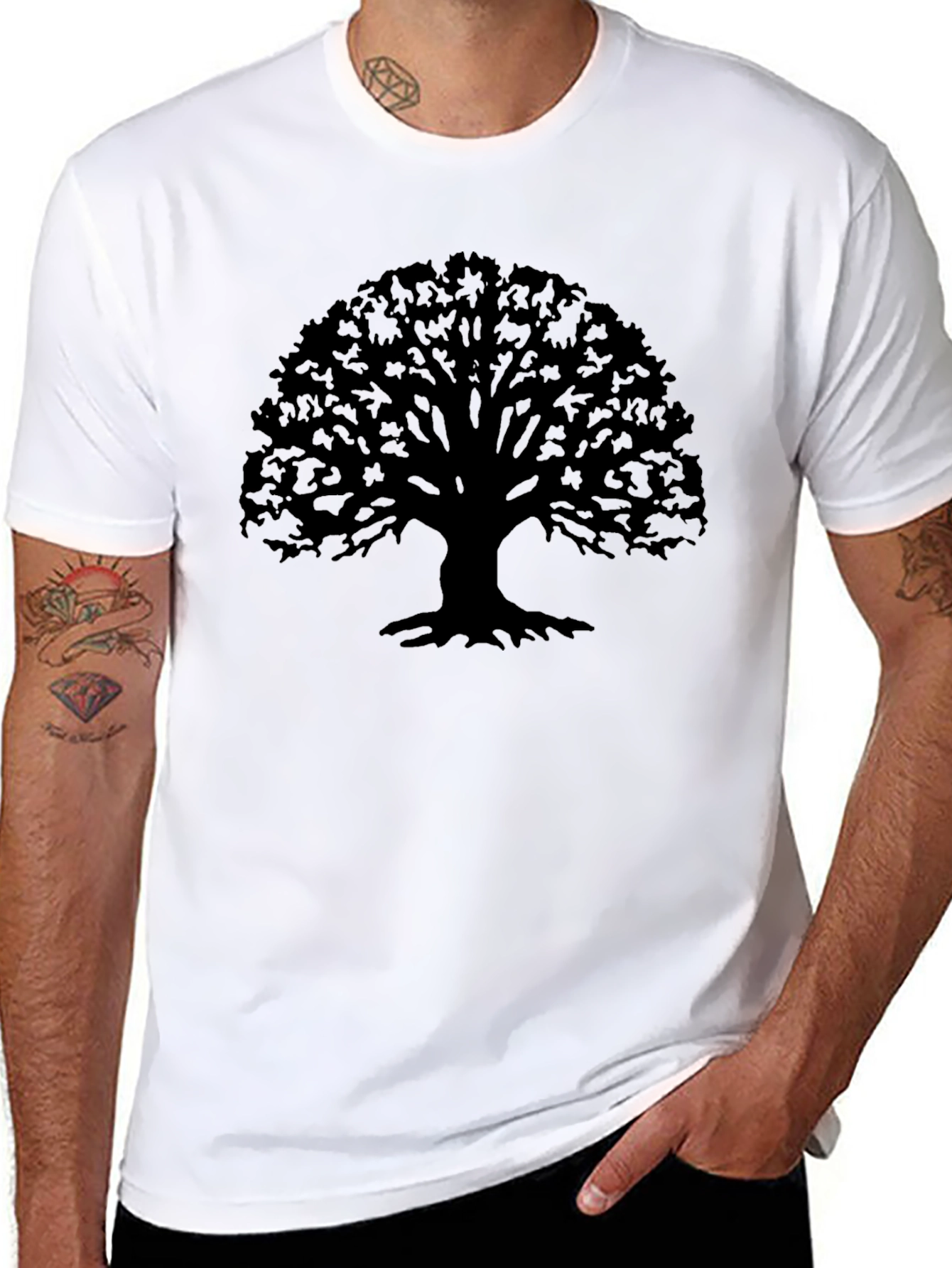 Tree Silhouette T-Shirt - Stylish Nature Tee