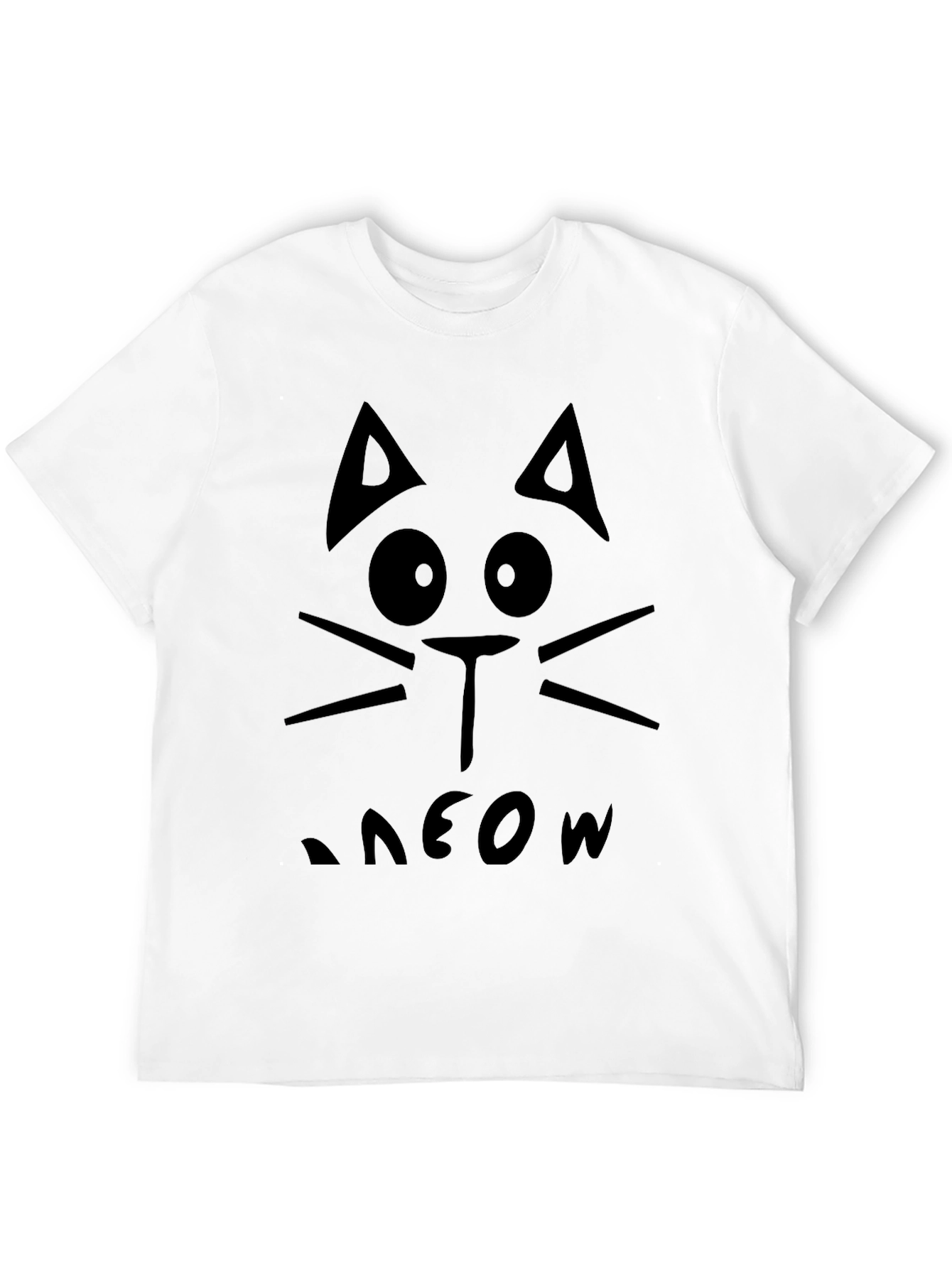 Black Cat Meow Graphic Tee