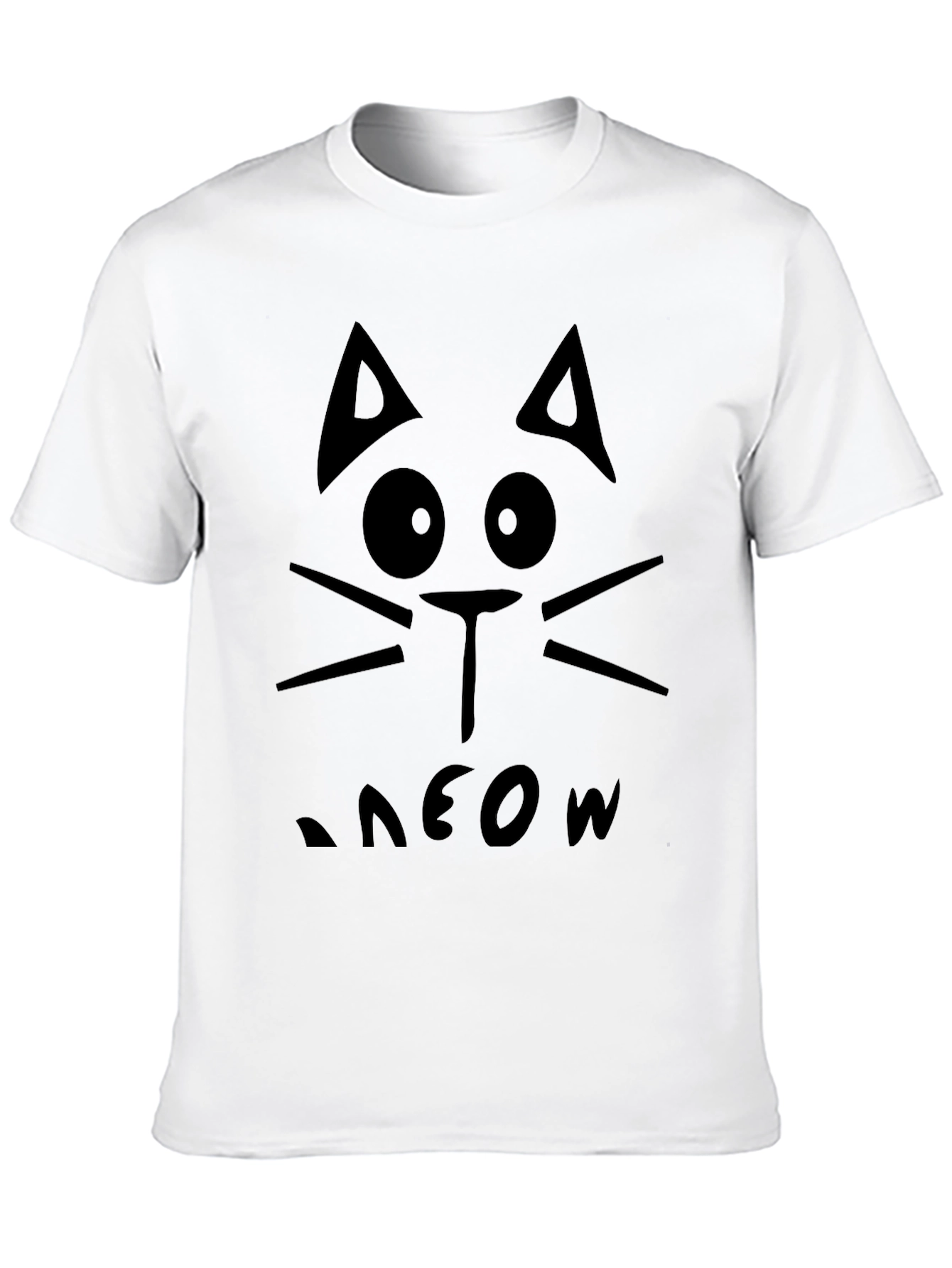 Black Cat Meow Graphic Tee