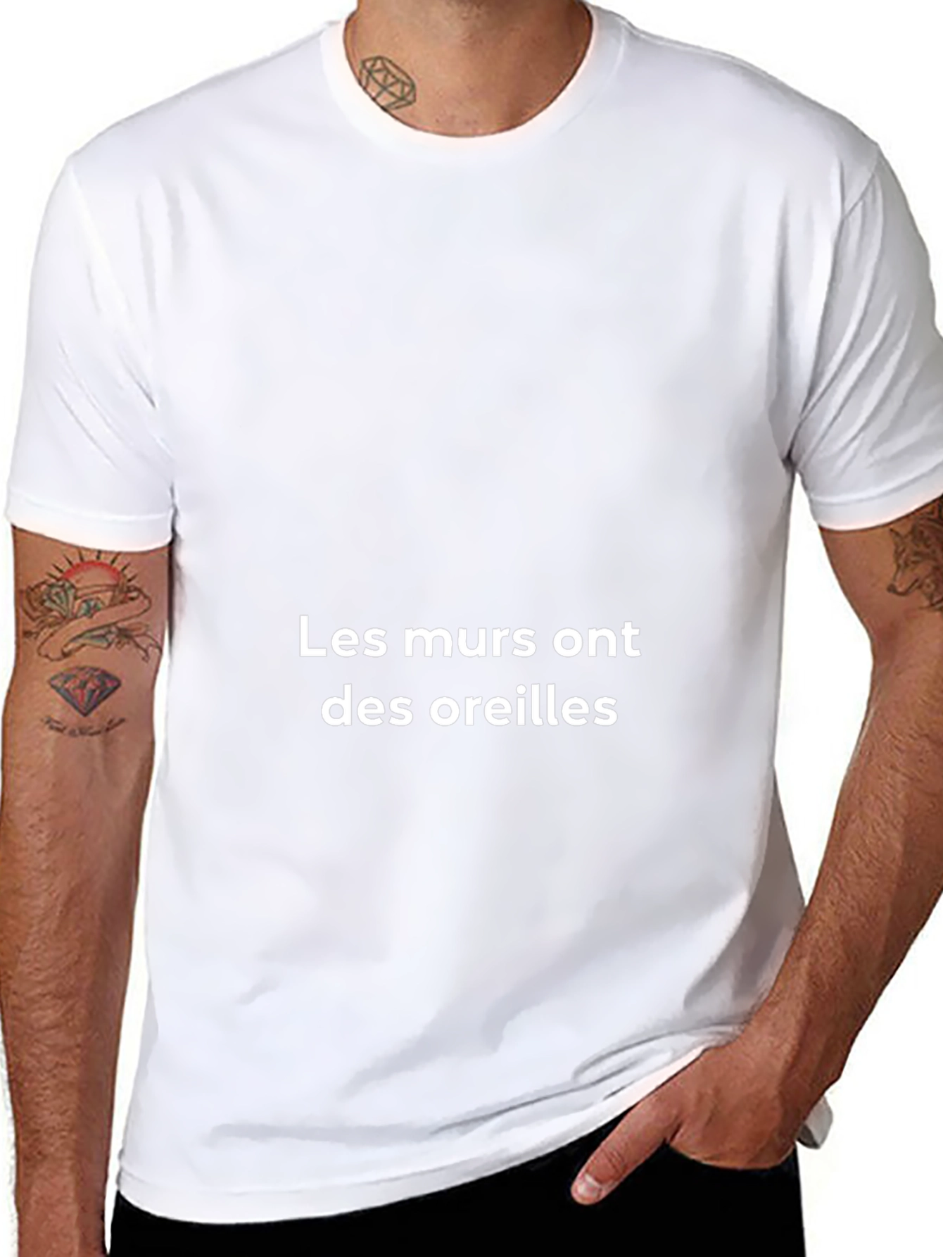 Black T-Shirt - Les murs ont des oreilles