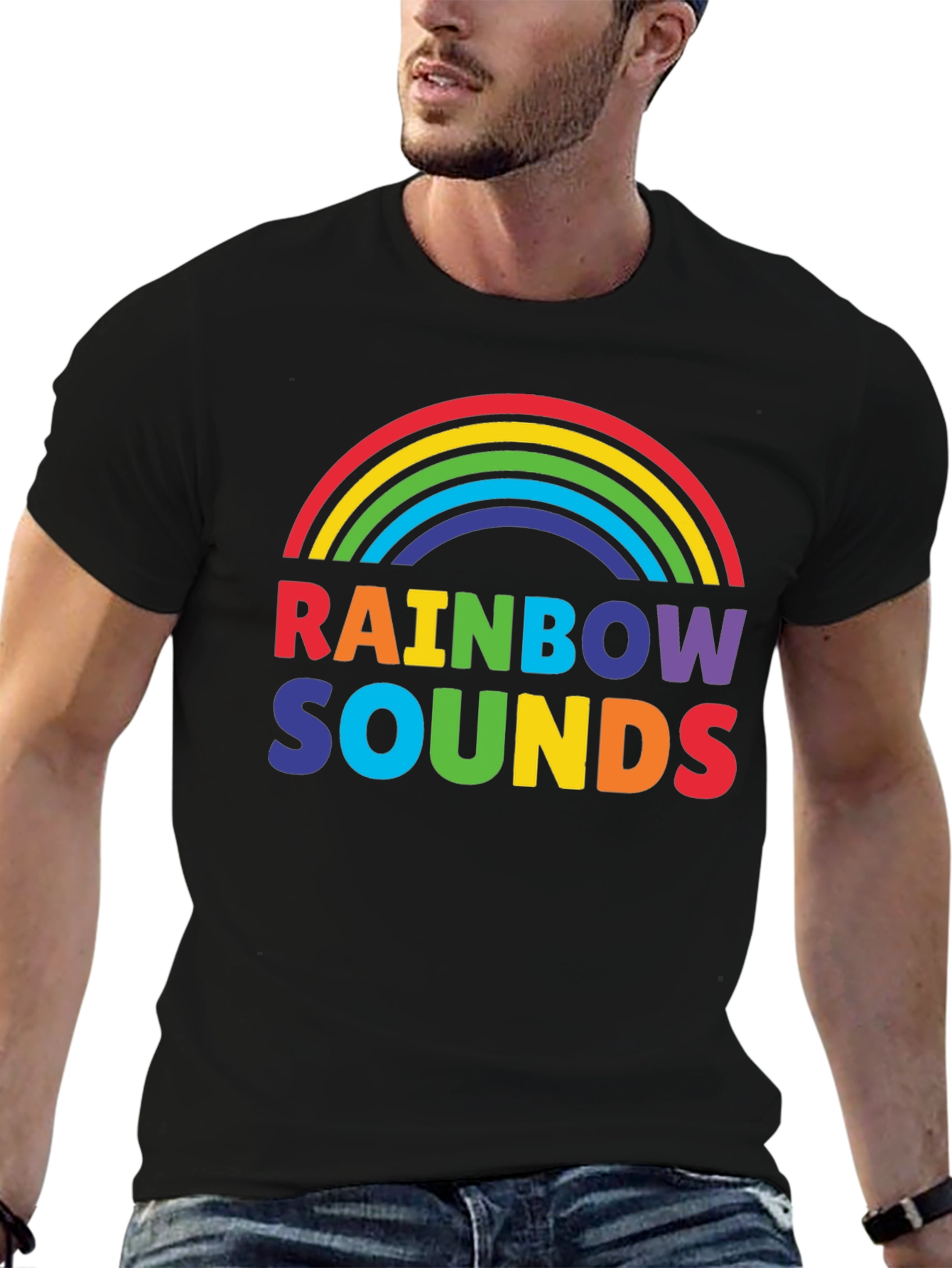 Rainbow Sounds Graphic T-Shirt - Pride Apparel