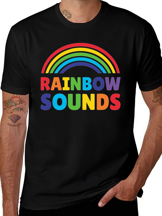 Rainbow Sounds Graphic T-Shirt - Pride Apparel