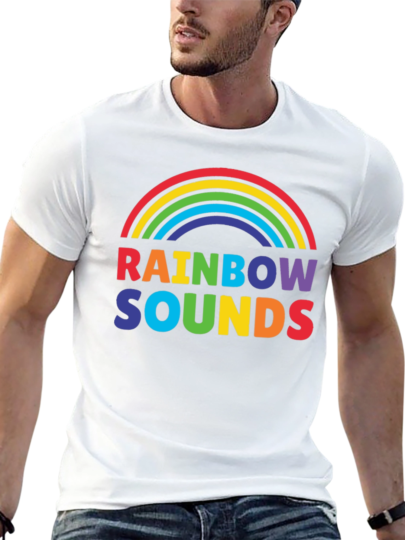 Rainbow Sounds Graphic T-Shirt - Pride Apparel