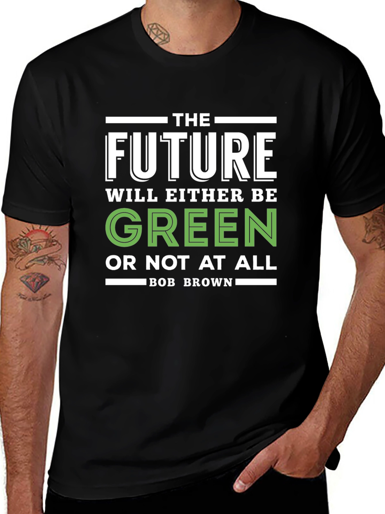The Future Will Be Green Graphic T-Shirt