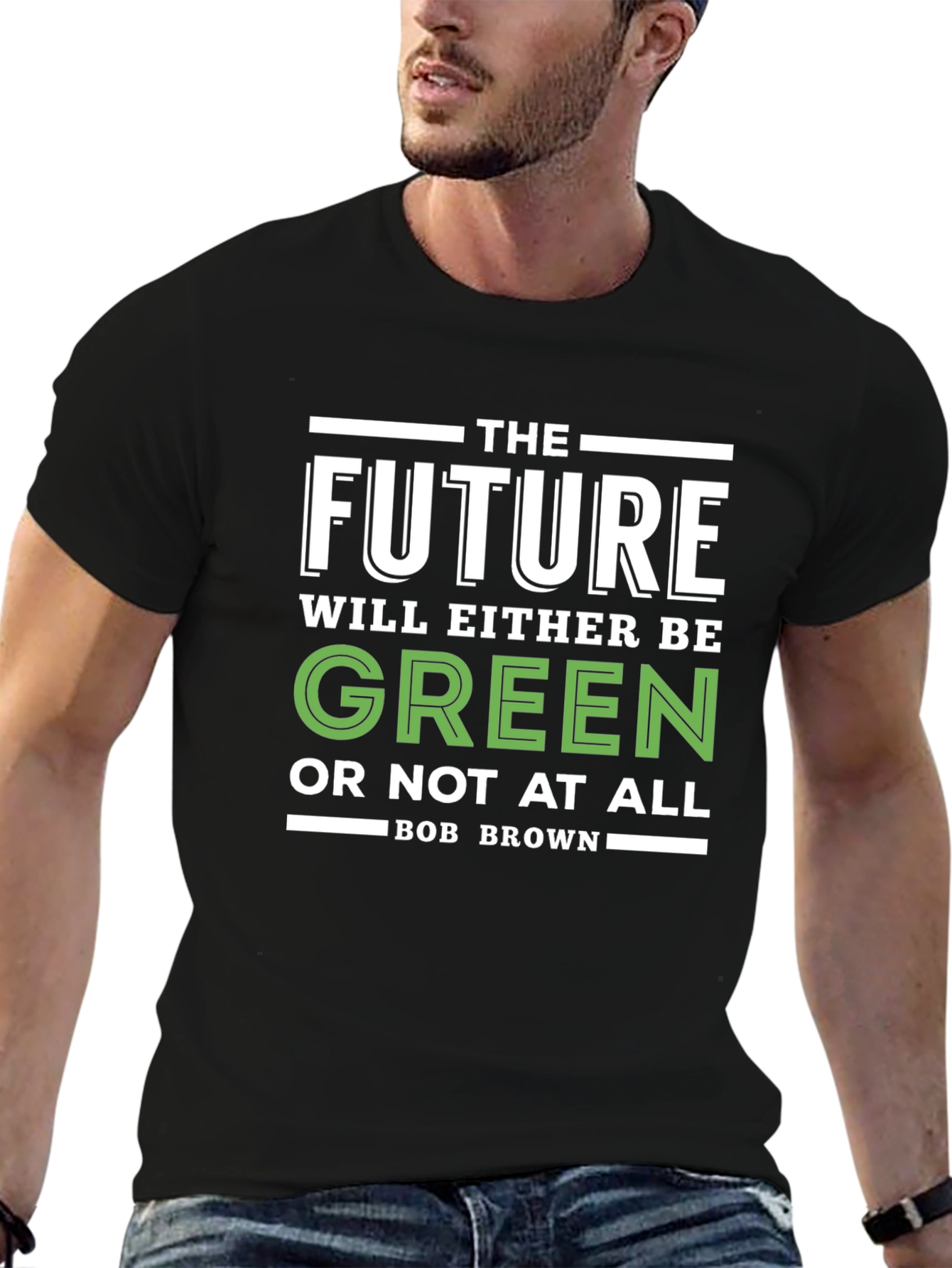 The Future Will Be Green Graphic T-Shirt