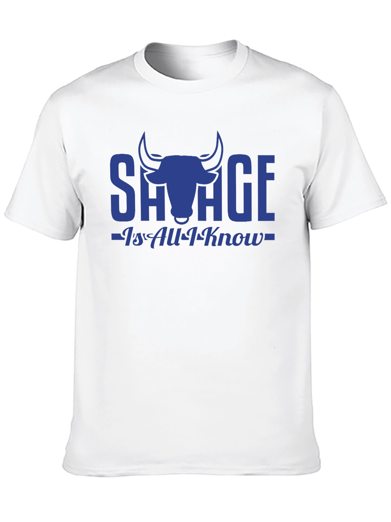 Savage Bull Graphic Print Black T-Shirt