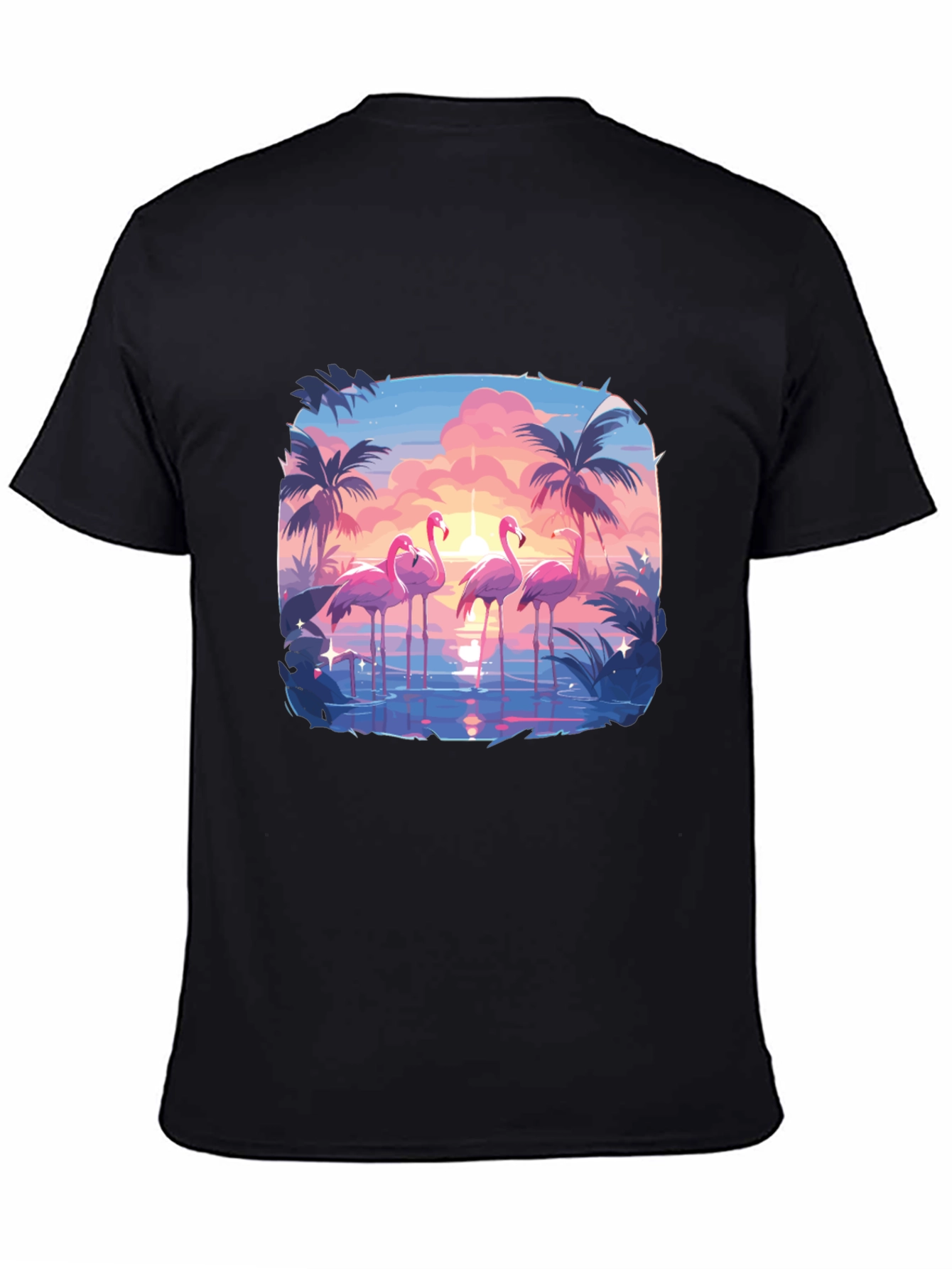 Flamingo Sunset Graphic Tee