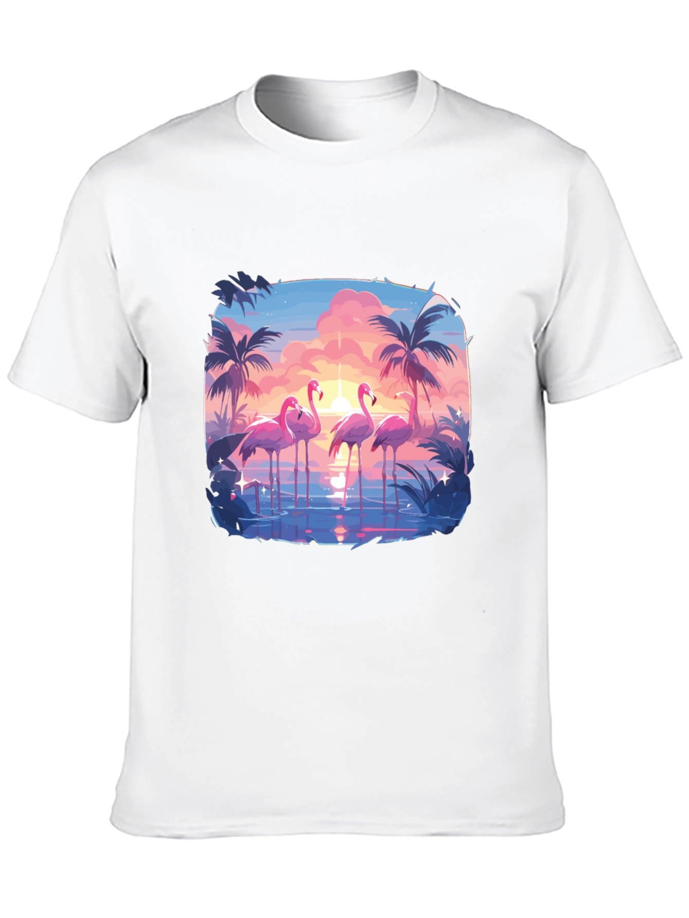 Flamingo Sunset Graphic Tee