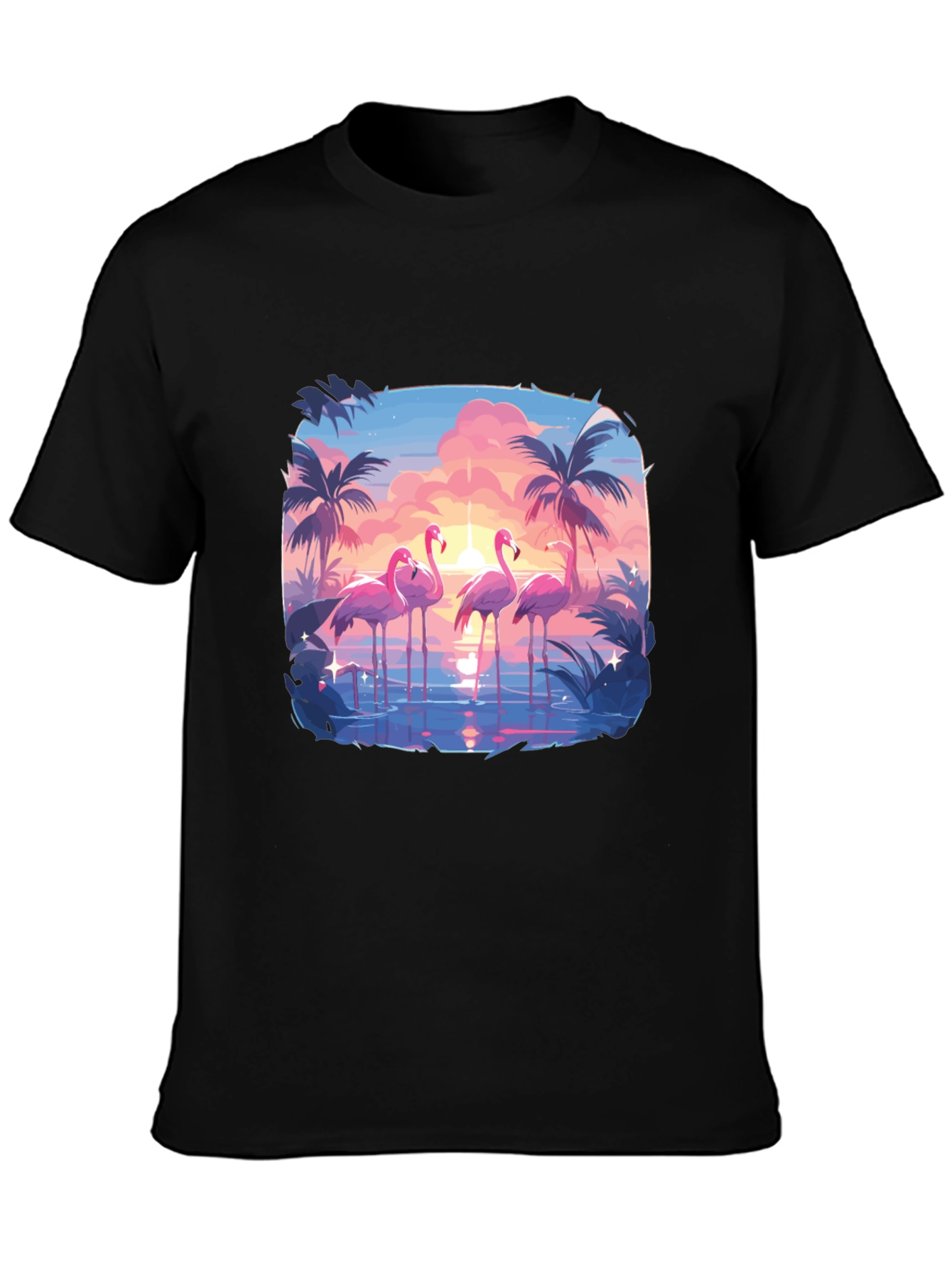 Flamingo Sunset Graphic Tee