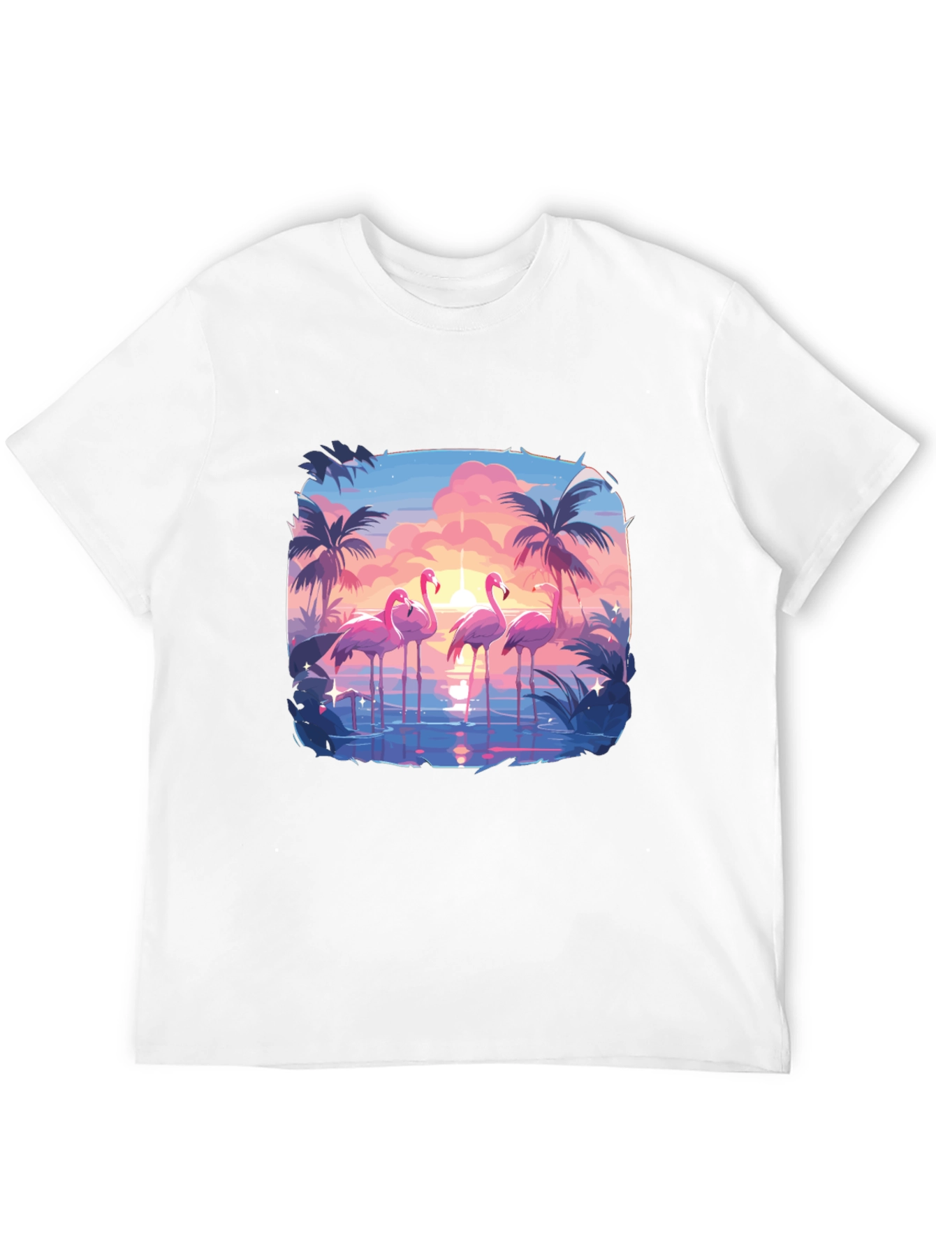 Flamingo Sunset Graphic Tee