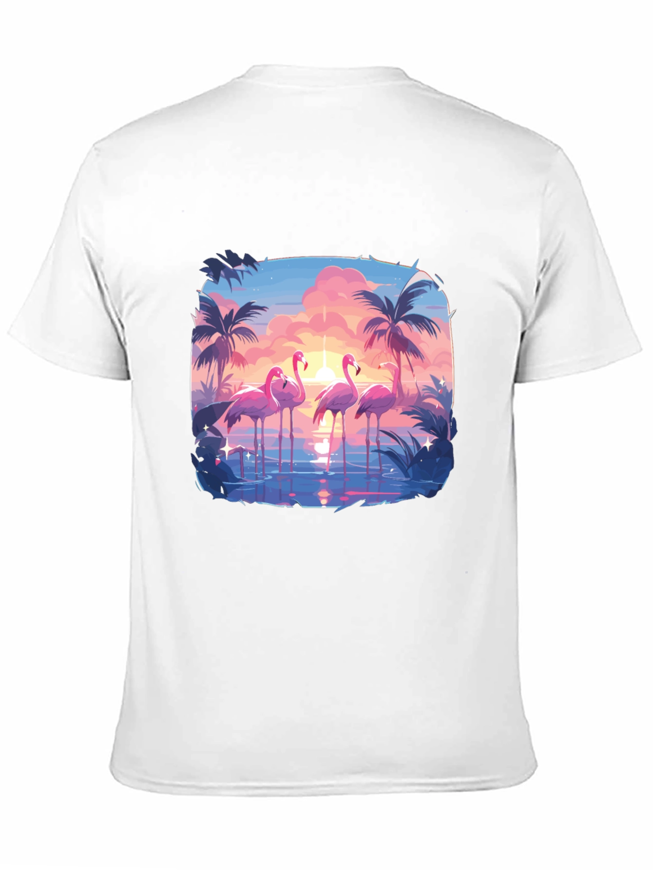Flamingo Sunset Graphic Tee