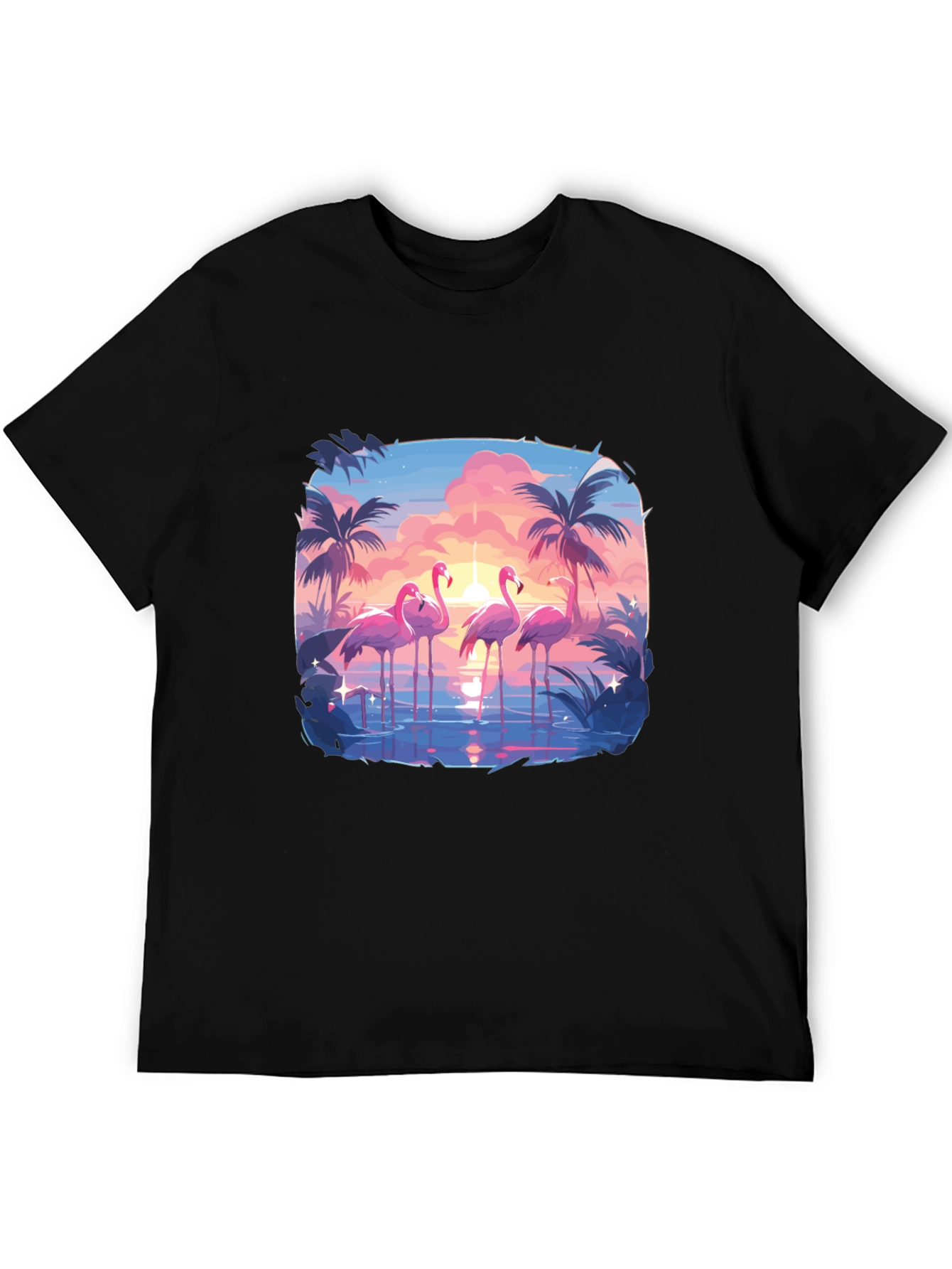 Flamingo Sunset Graphic Tee
