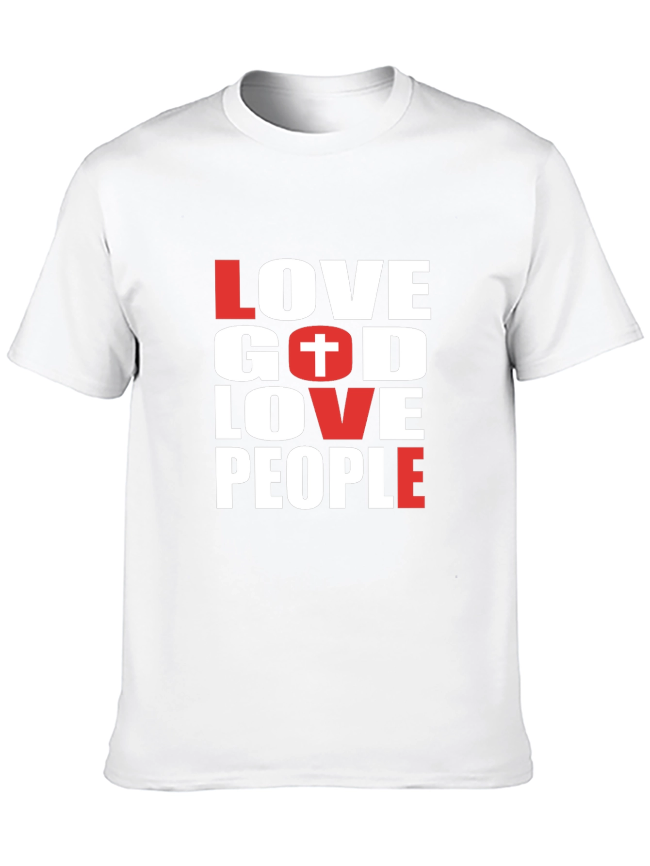 Love God Love People Black T-Shirt
