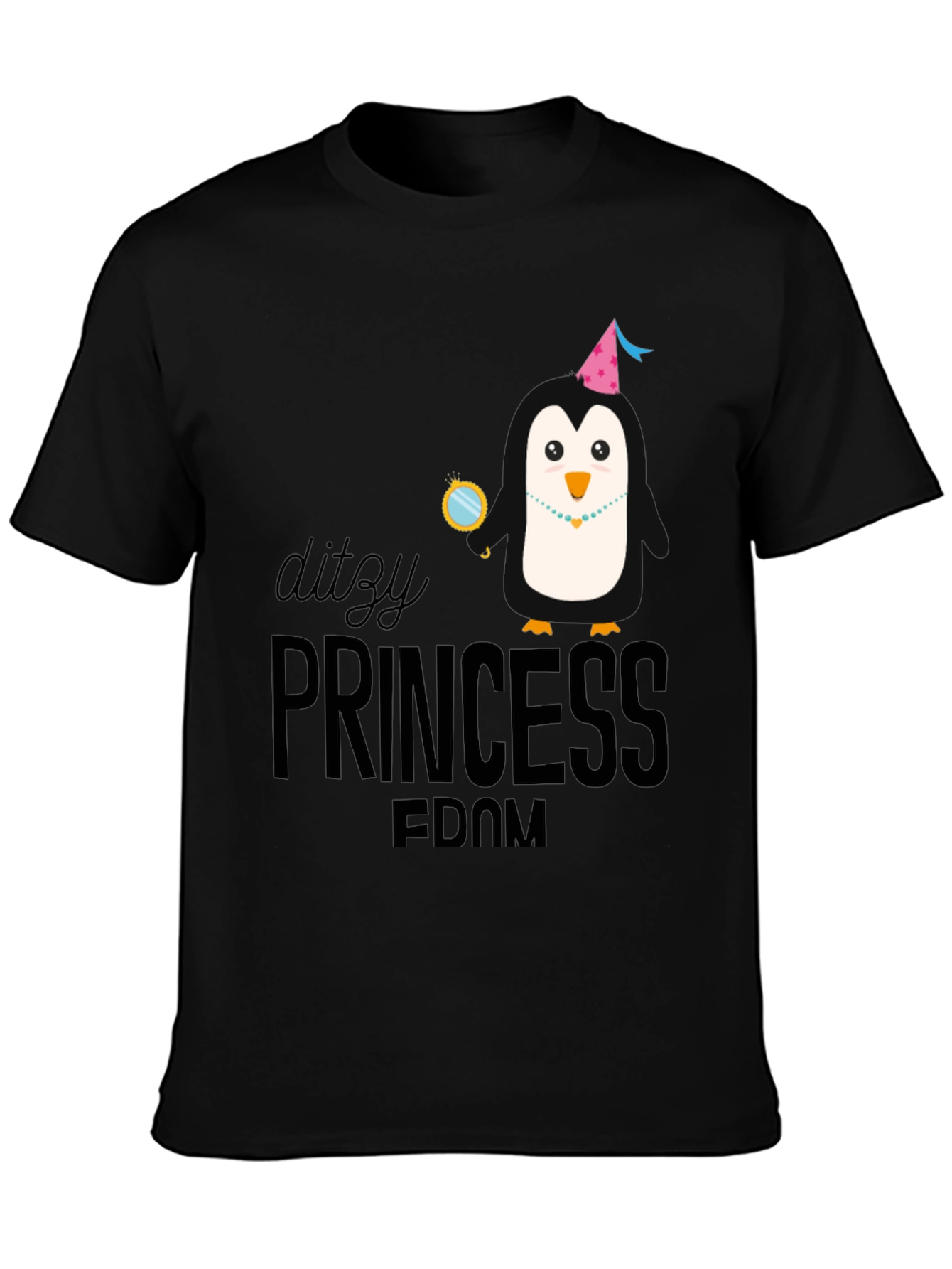 Ditzy Princess Penguin Graphic T-Shirt