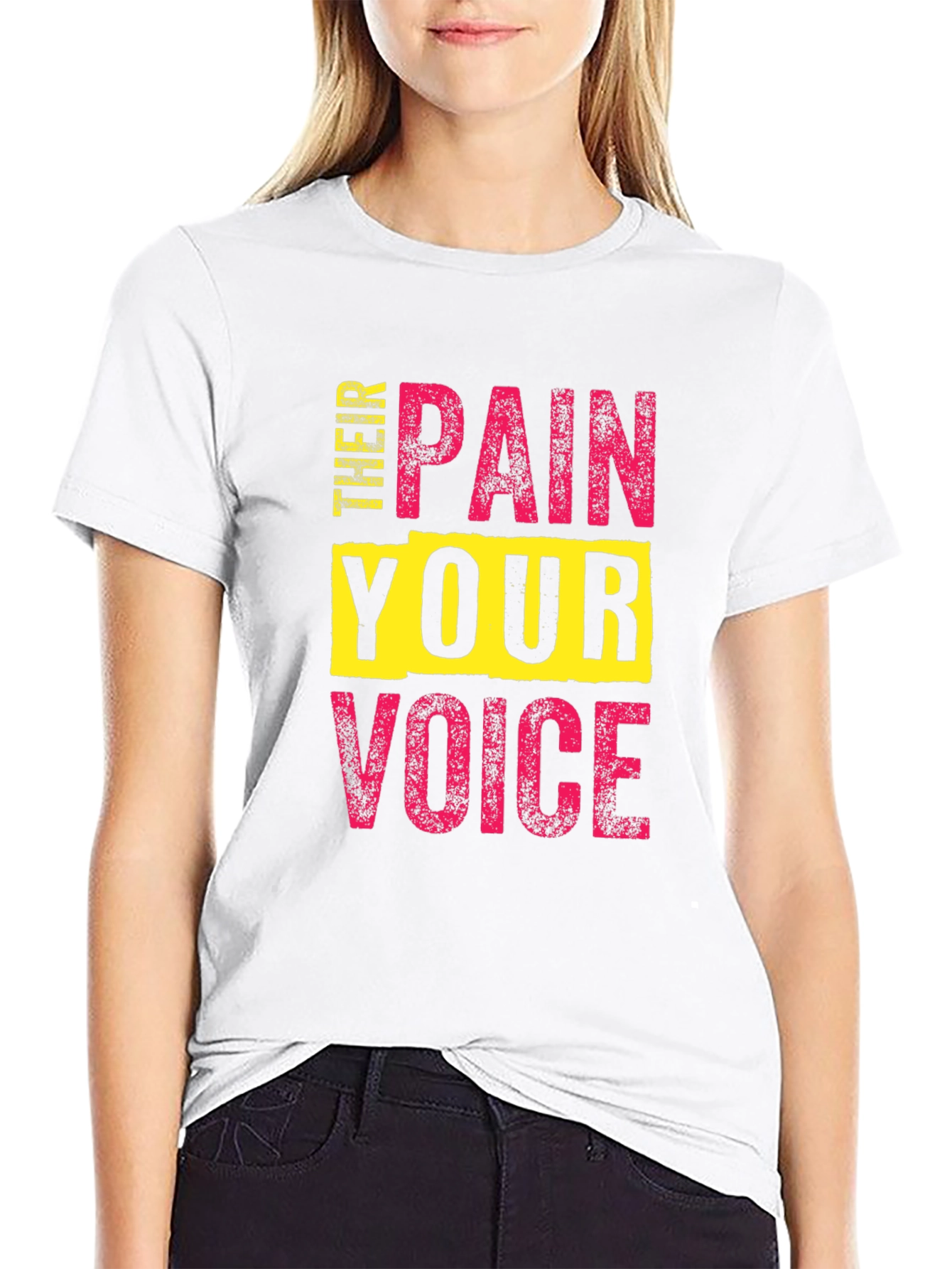 Speak Up T-Shirt - Their Pain Your Voice