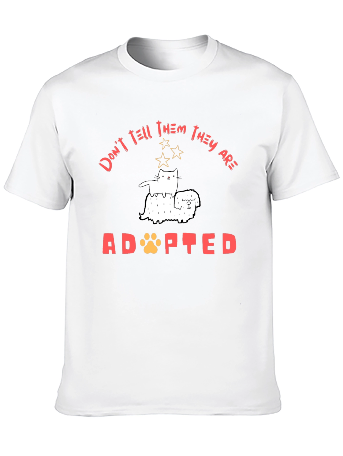 Adopted Pet T-Shirt - Cat & Dog Graphic Tee
