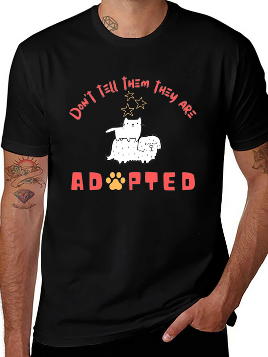 Adopted Pet T-Shirt - Cat & Dog Graphic Tee