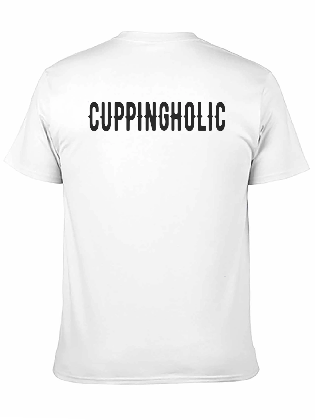 Cuppingholic Black Graphic Tee Shirt