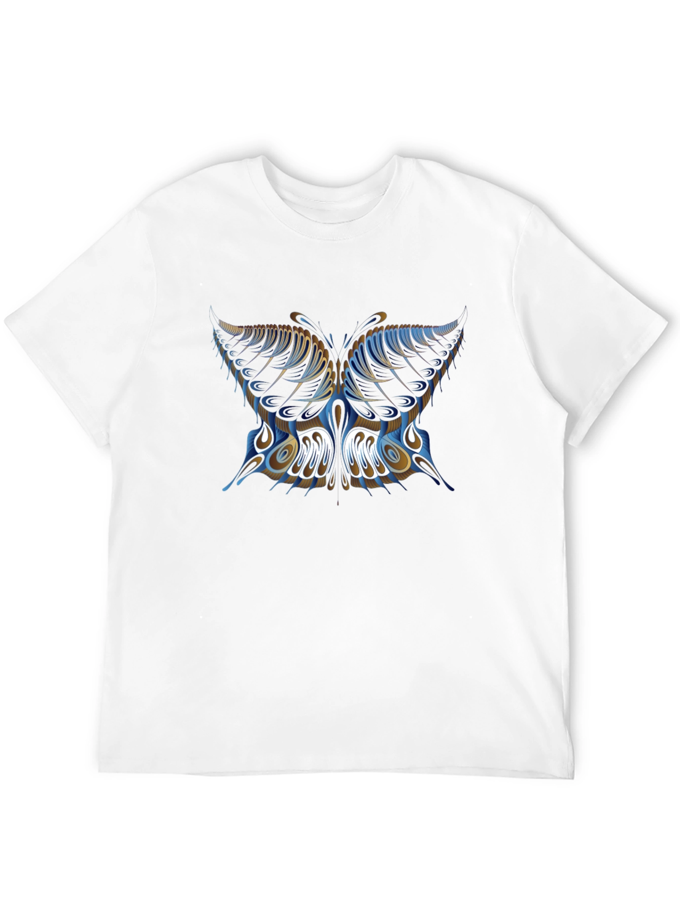 Butterfly Graphic Print Black T-Shirt