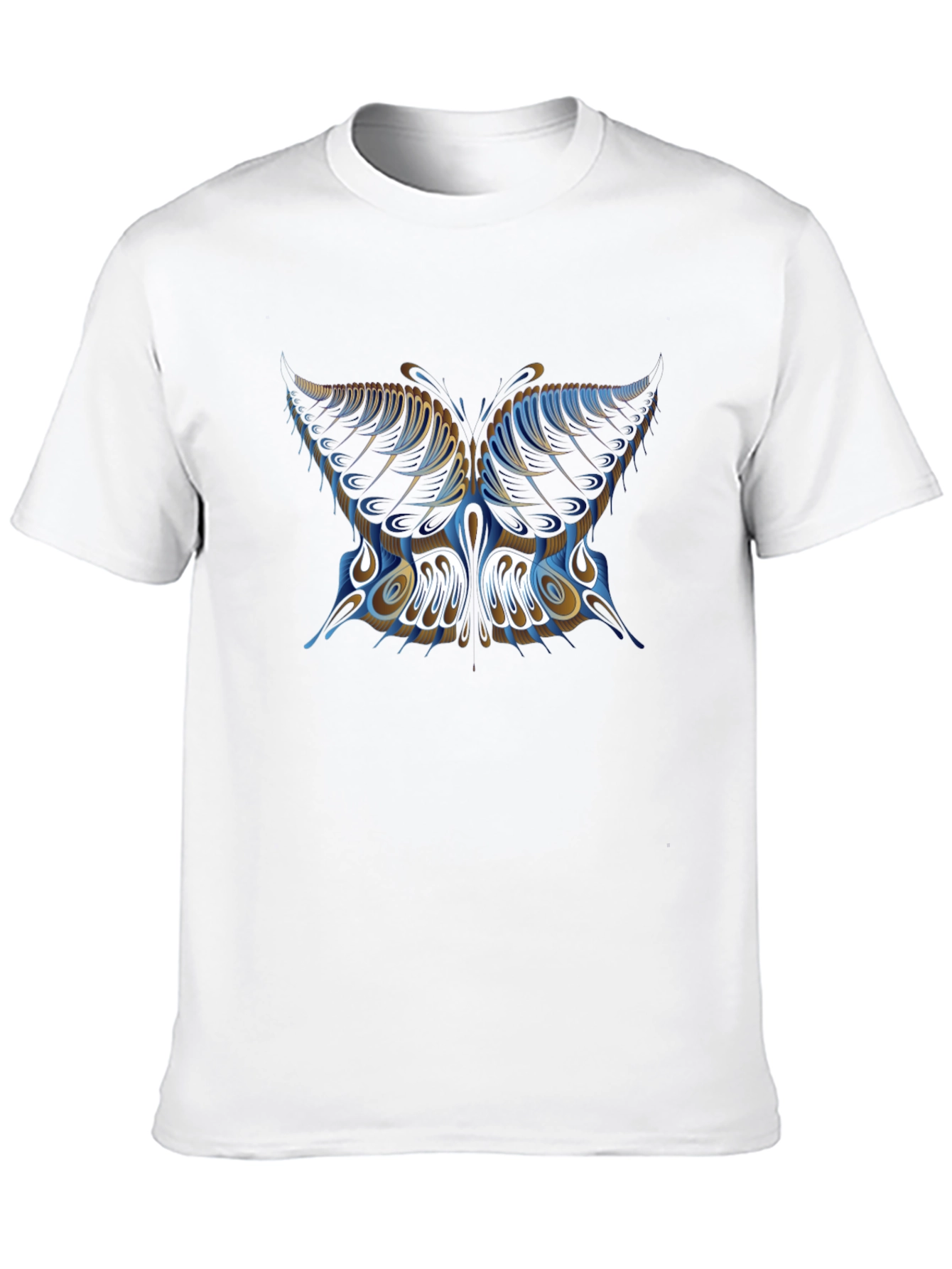 Butterfly Graphic Print Black T-Shirt