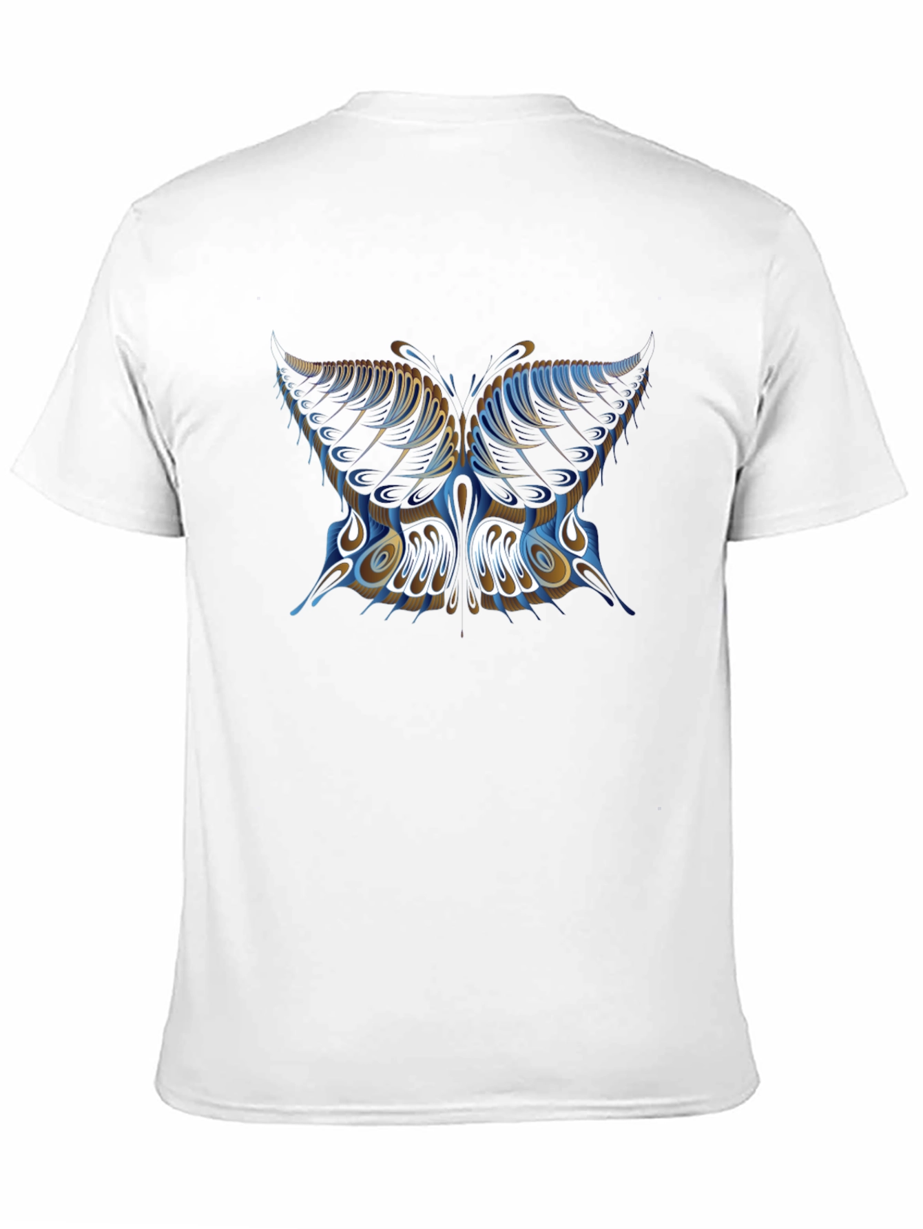 Butterfly Graphic Print Black T-Shirt