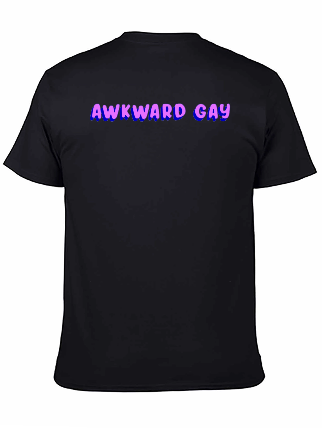Awkward Gay Graphic T-Shirt - Black