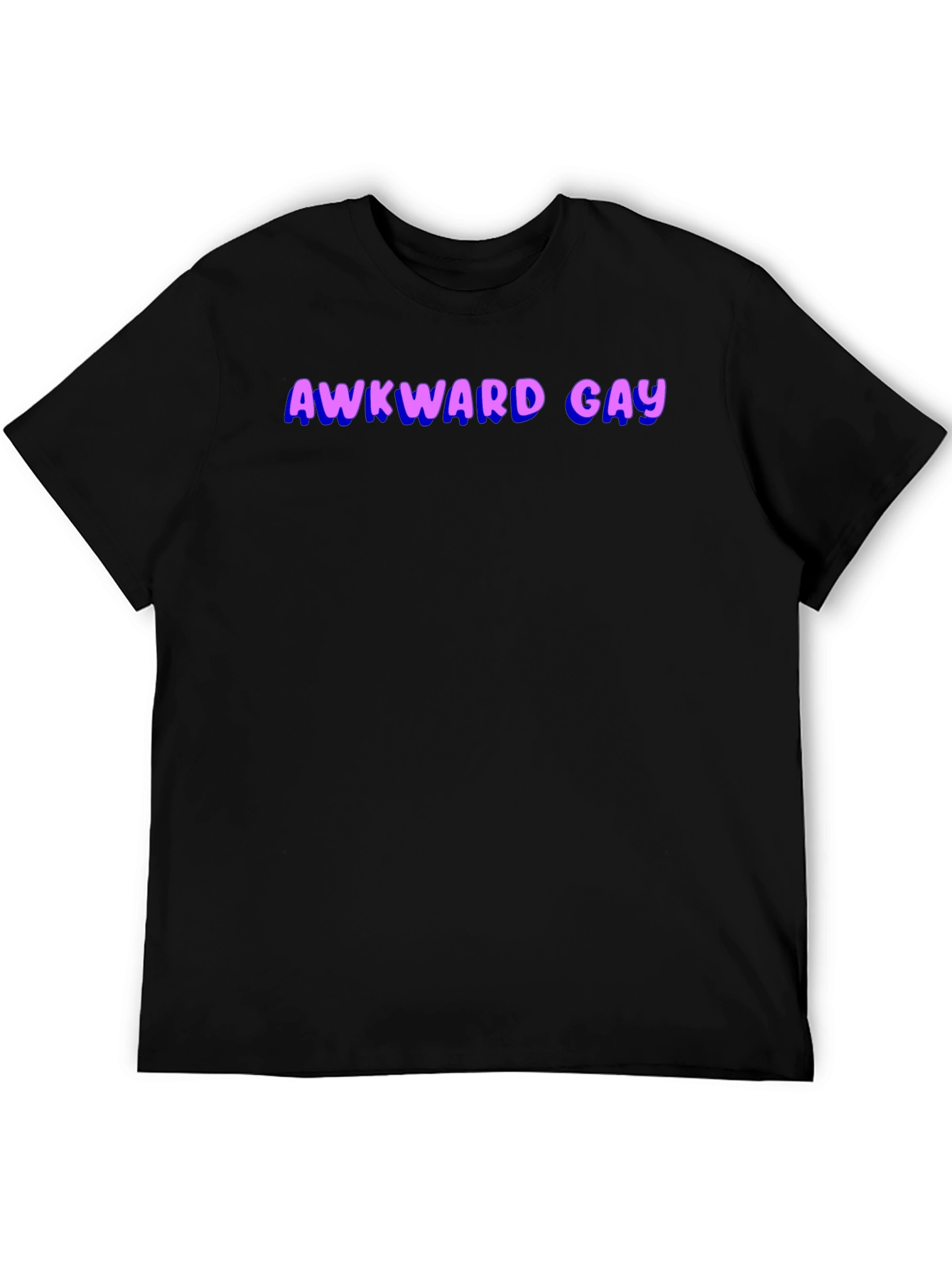 Awkward Gay Graphic T-Shirt - Black