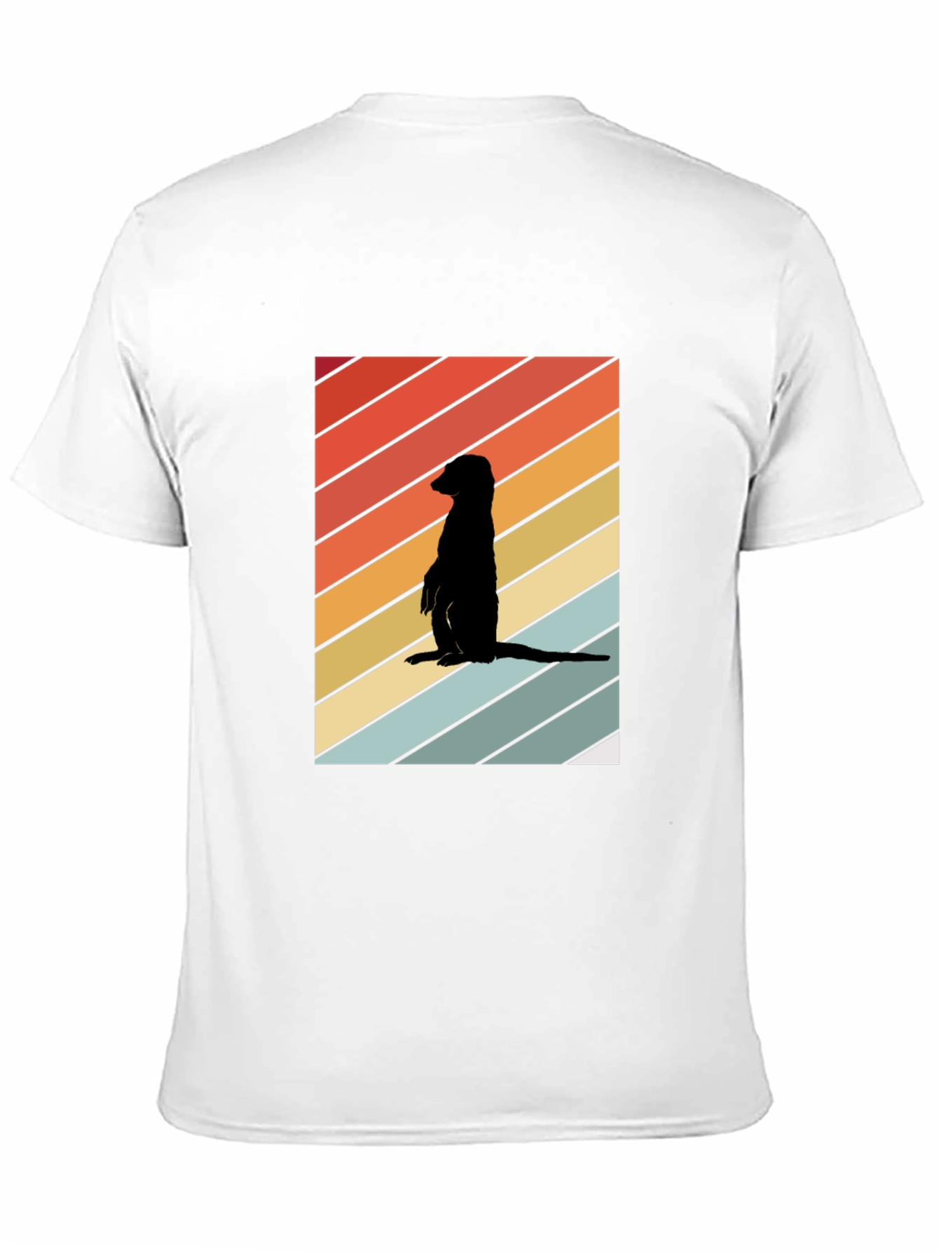 Retro Meerkat T-Shirt - Cool Animal Silhouette Tee