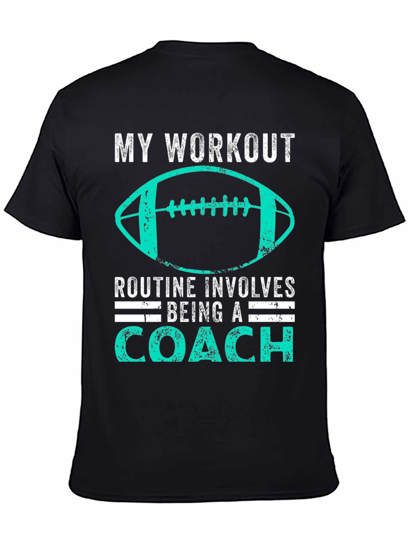 Coach Workout T-Shirt - Football Design