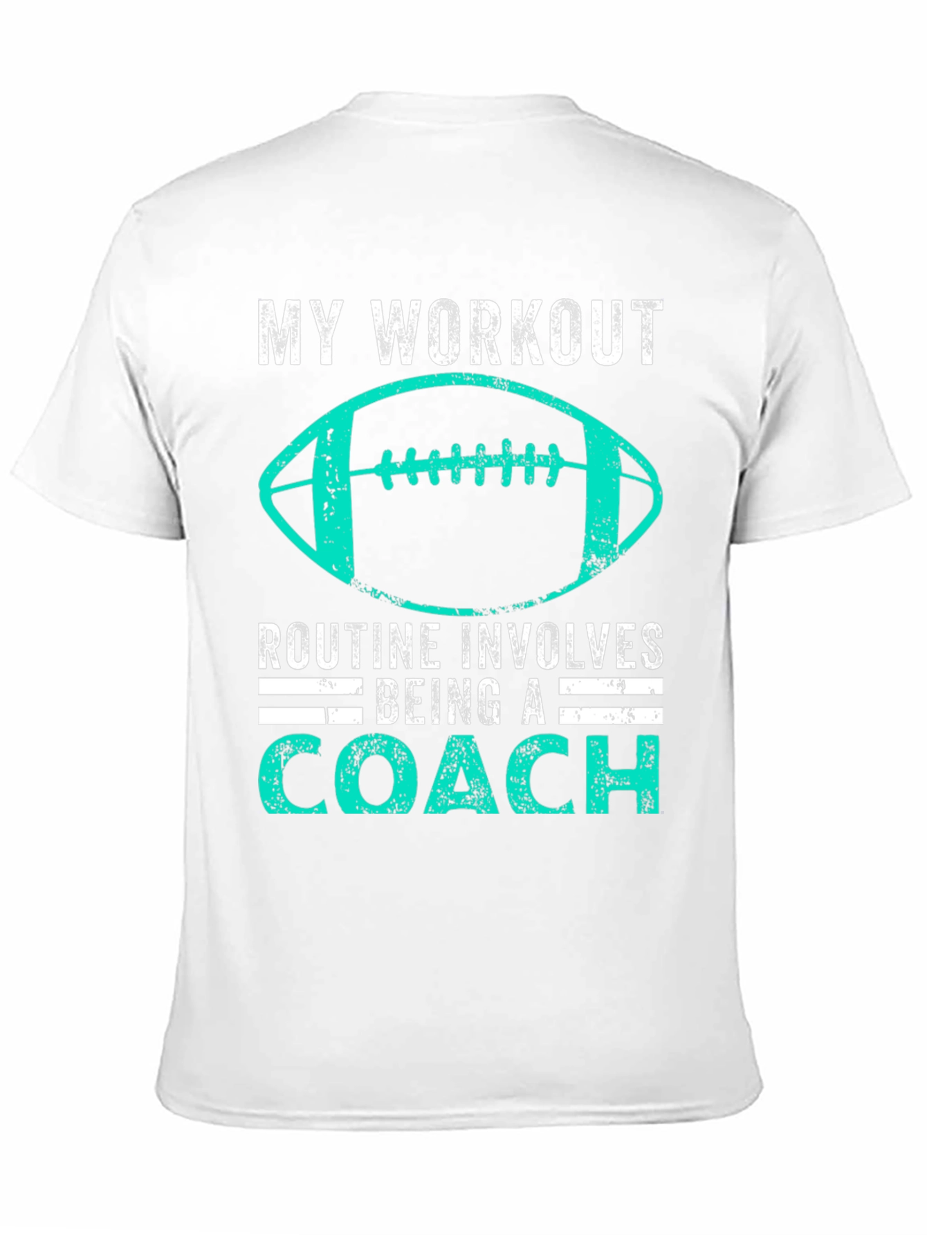 Coach Workout T-Shirt - Football Design