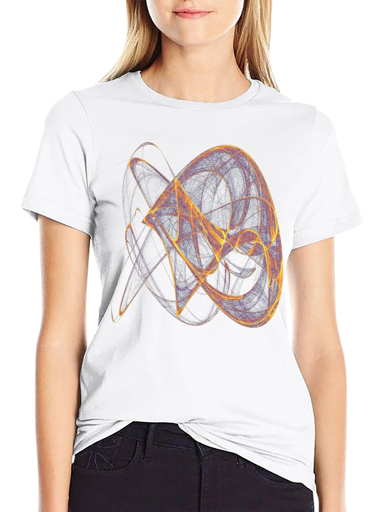 Abstract Art Graphic Tee - Modern Black T-Shirt