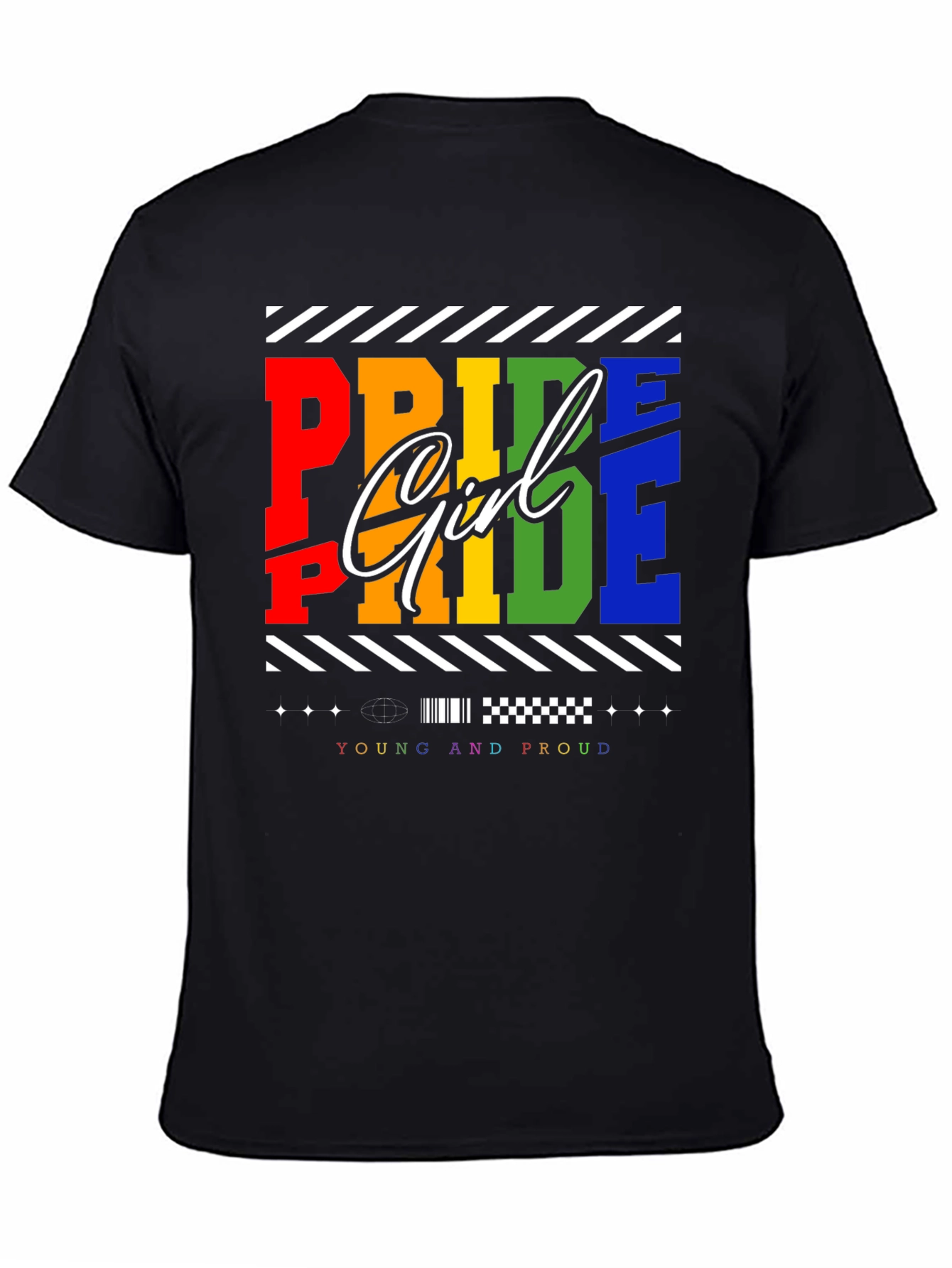 Pride Girl T-Shirt - Young and Proud LGBTQ+ Tee