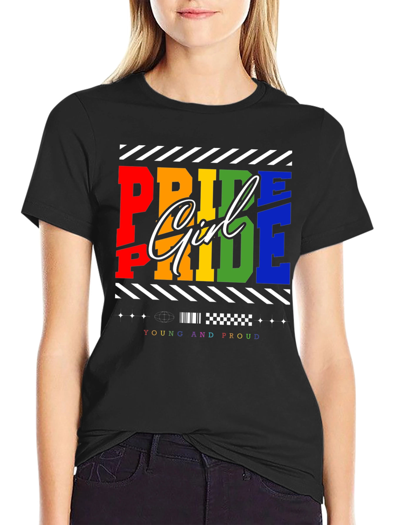 Pride Girl T-Shirt - Young and Proud LGBTQ+ Tee