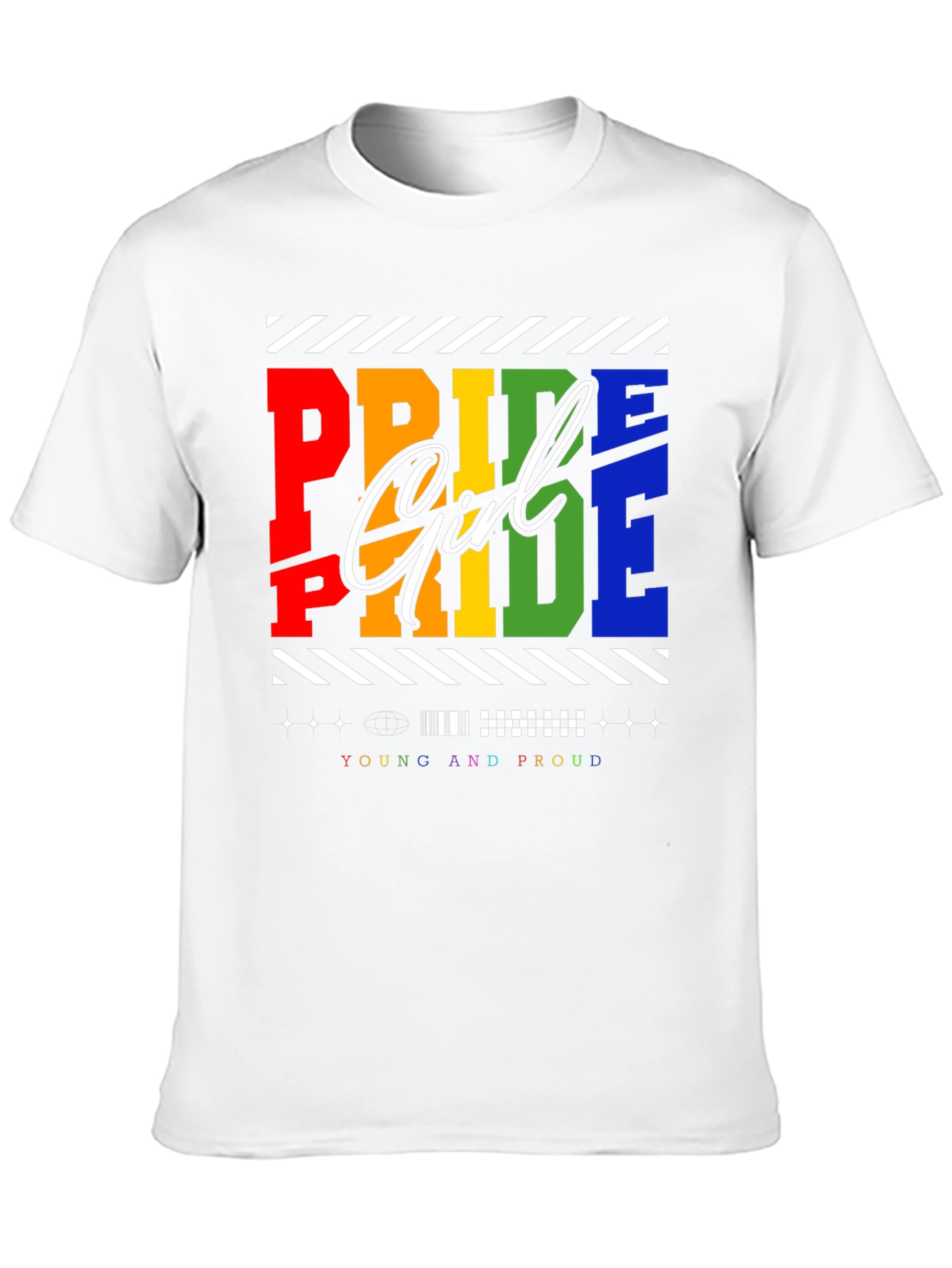 Pride Girl T-Shirt - Young and Proud LGBTQ+ Tee