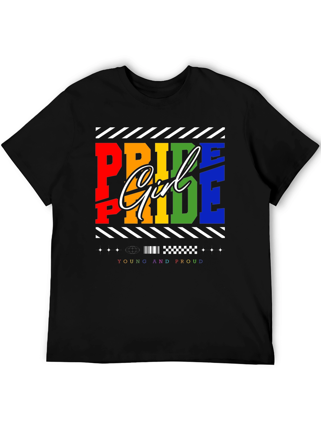 Pride Girl T-Shirt - Young and Proud LGBTQ+ Tee