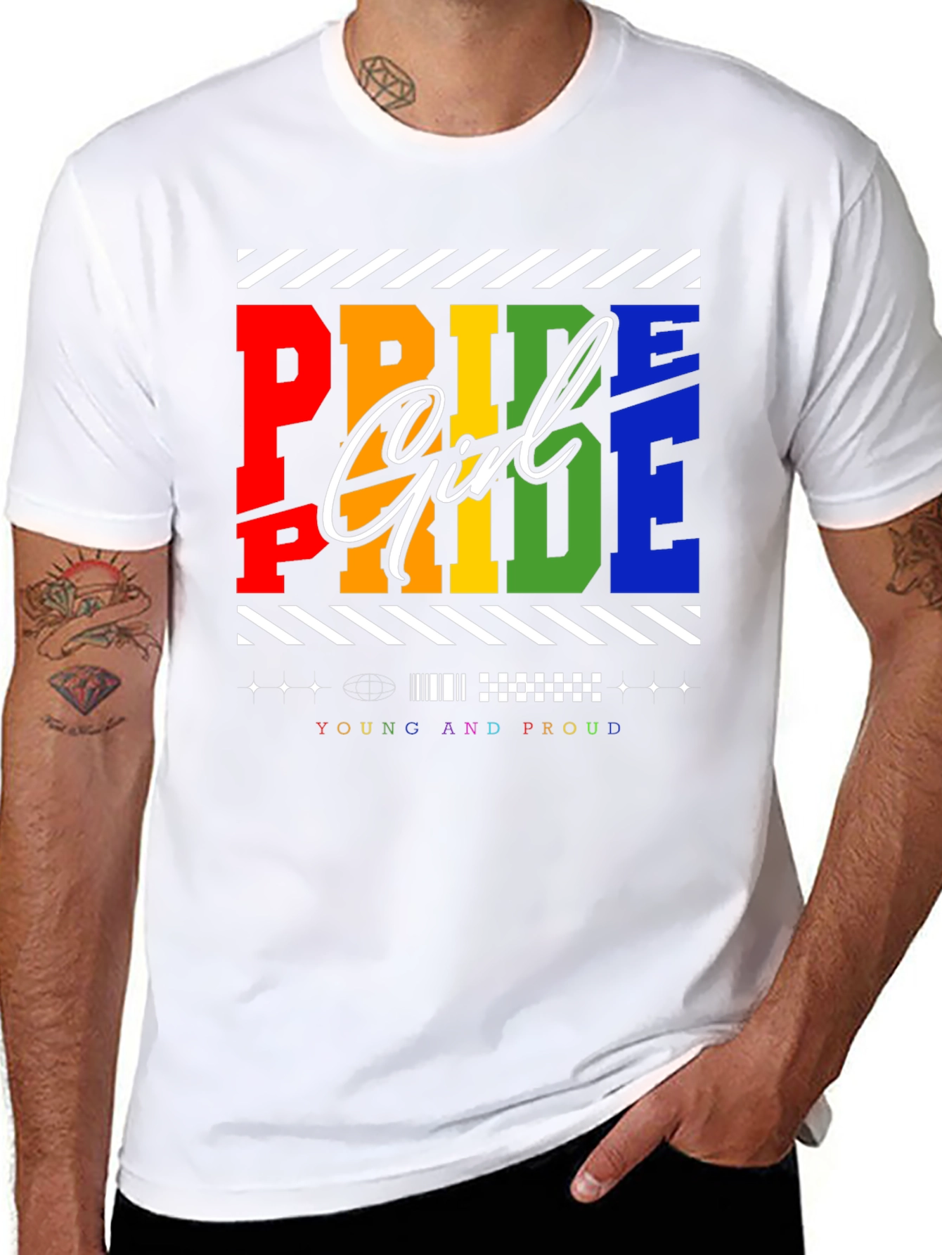 Pride Girl T-Shirt - Young and Proud LGBTQ+ Tee