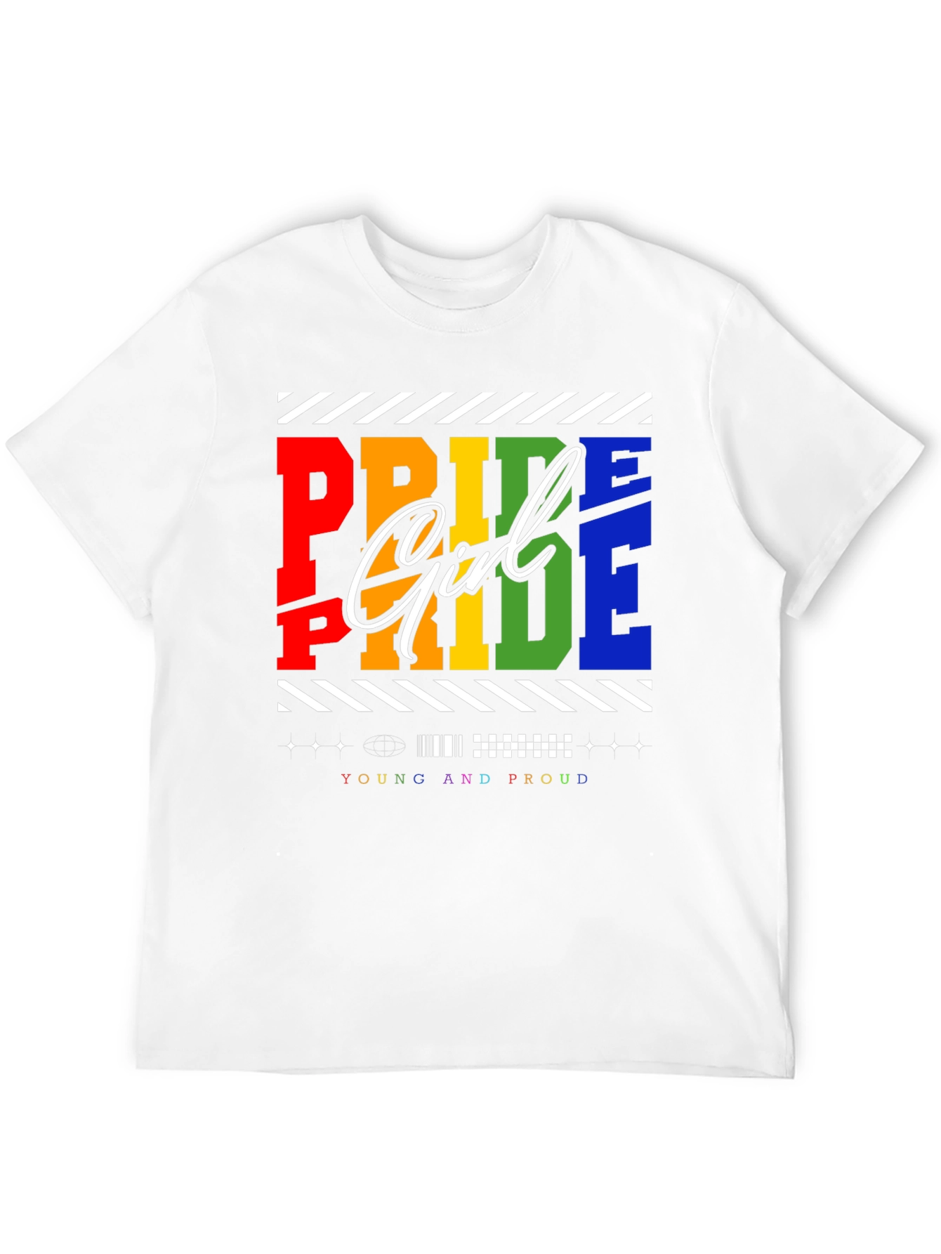 Pride Girl T-Shirt - Young and Proud LGBTQ+ Tee