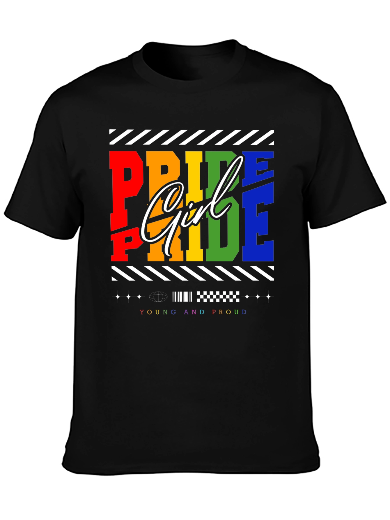 Pride Girl T-Shirt - Young and Proud LGBTQ+ Tee