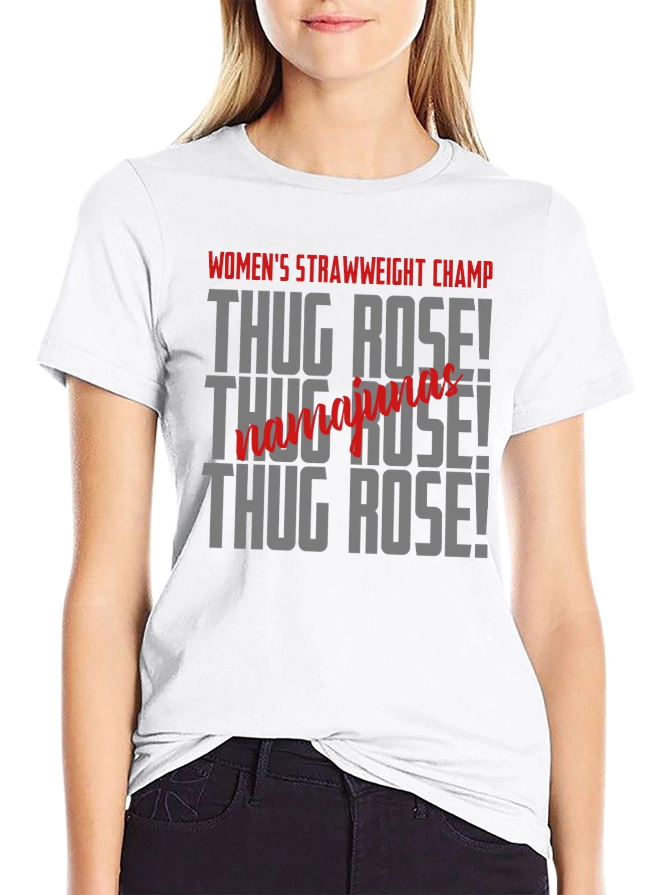 Thug Rose T-Shirt Womens Strawweight Champ