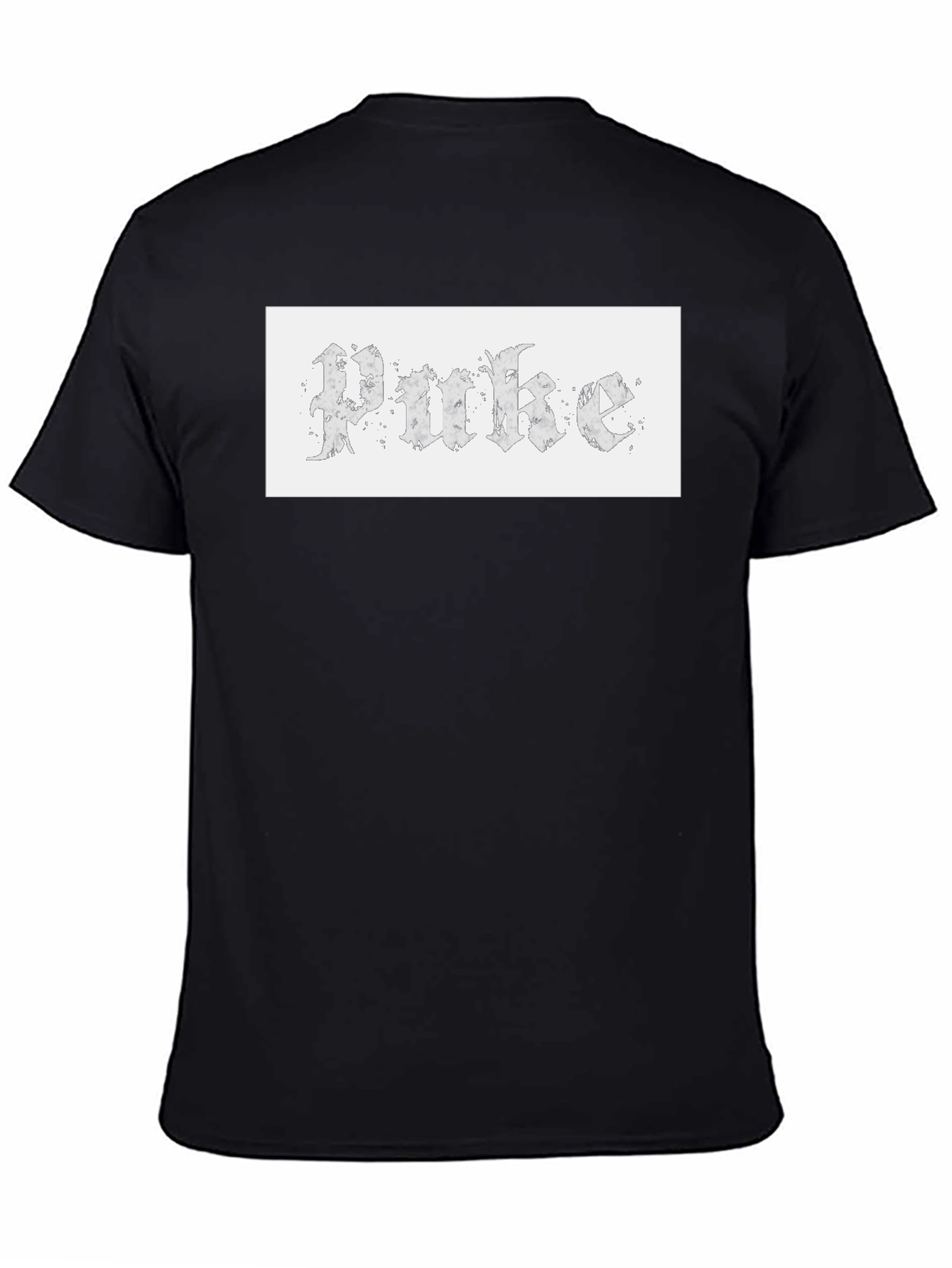 Gothic Text Tee - Unique Design Casual Wear