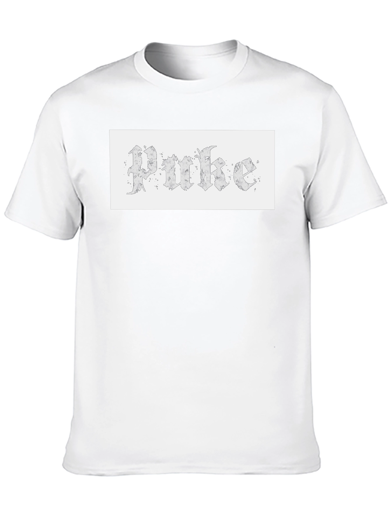 Gothic Text Tee - Unique Design Casual Wear