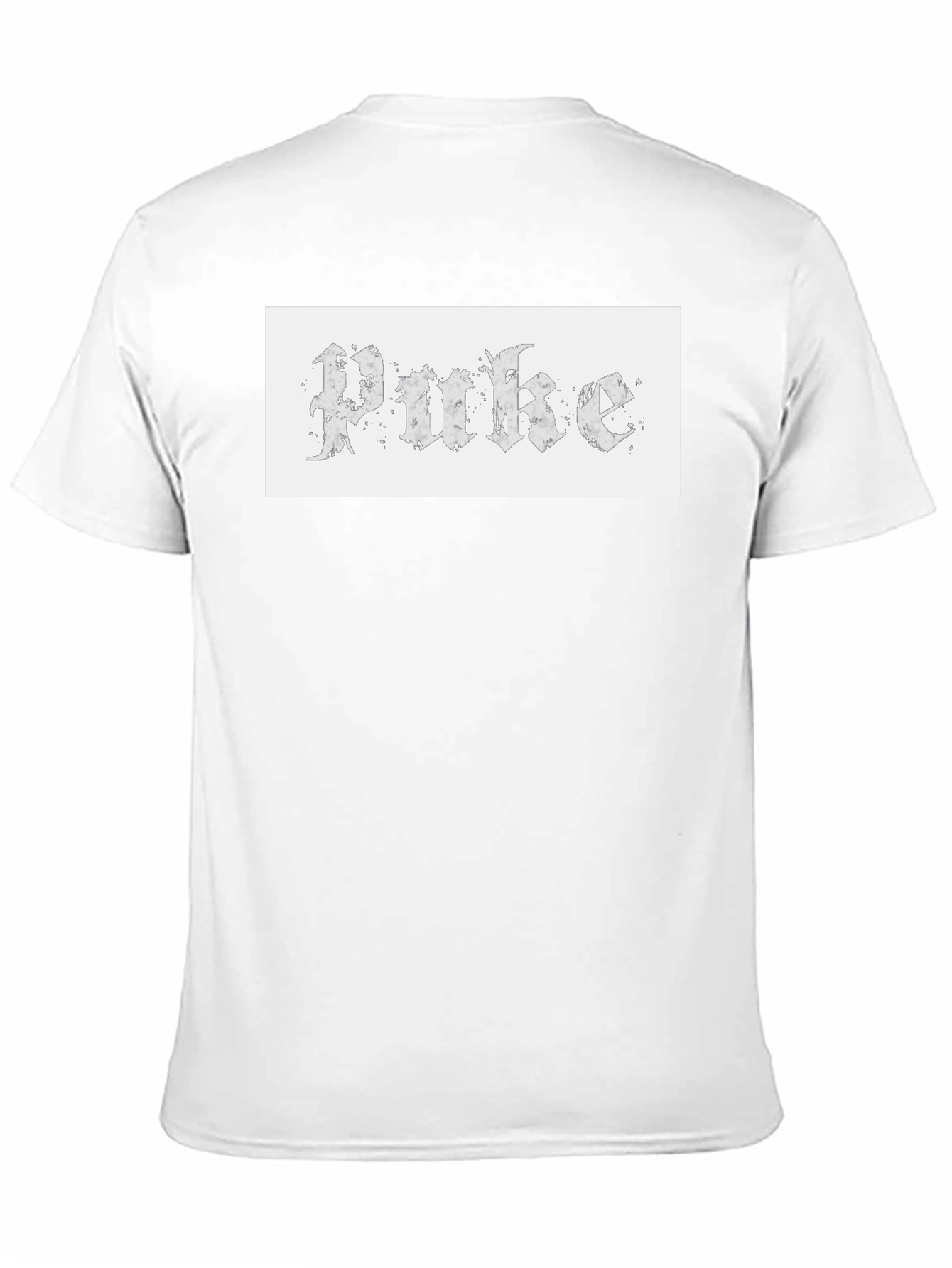 Gothic Text Tee - Unique Design Casual Wear